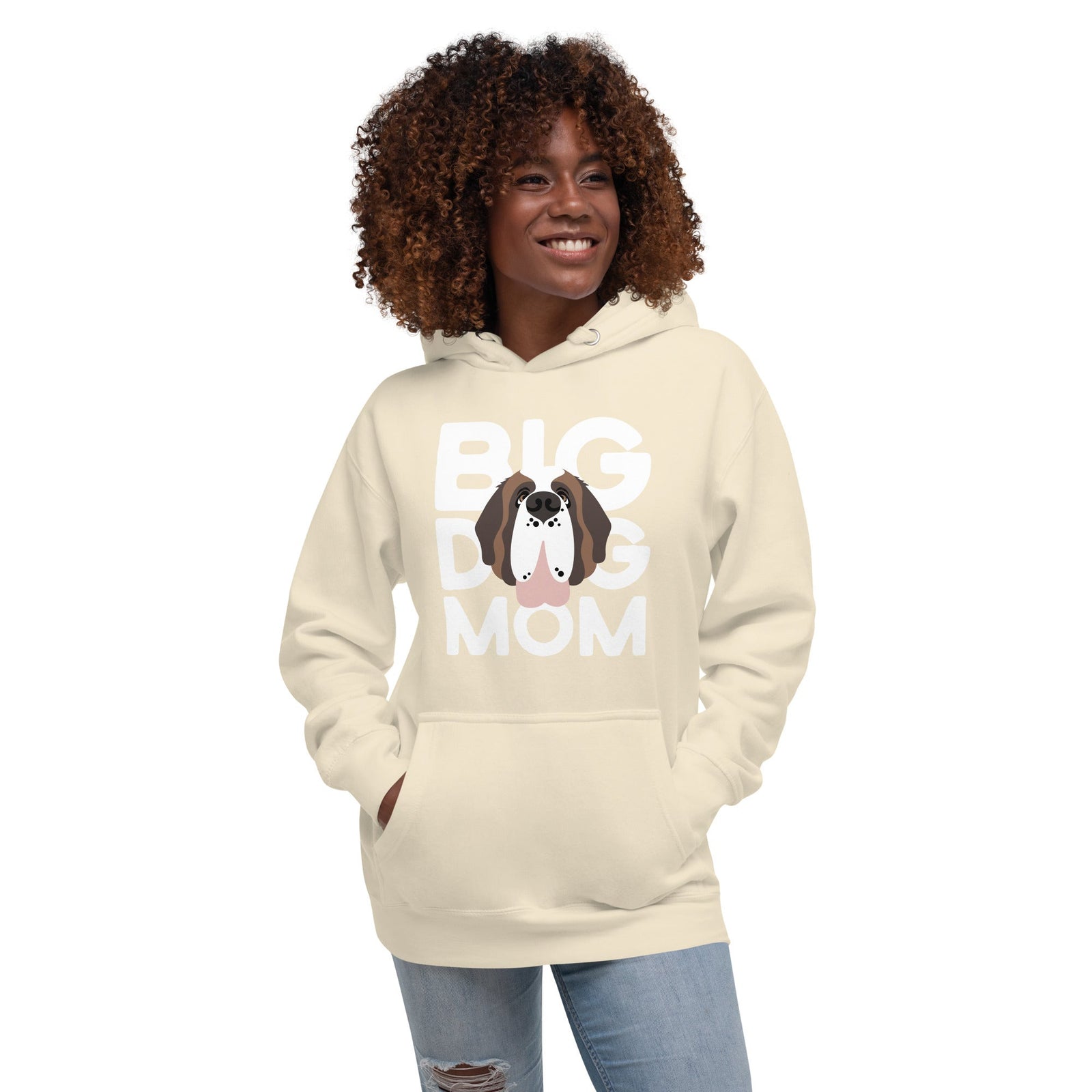 Big Dog Mom Saint Bernard Hoodie - Lucy + Norman