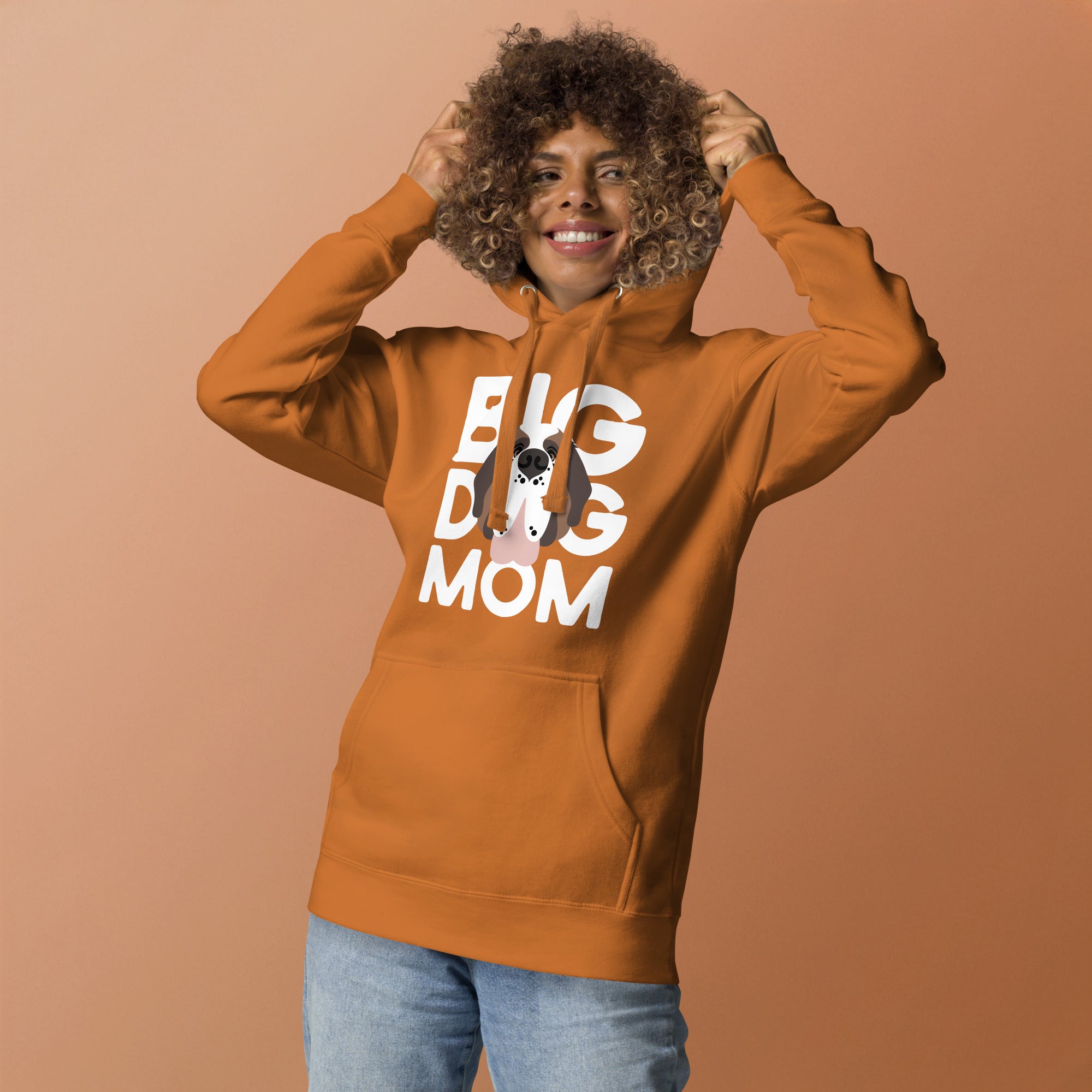 Big Dog Mom Saint Bernard Hoodie - Lucy + Norman