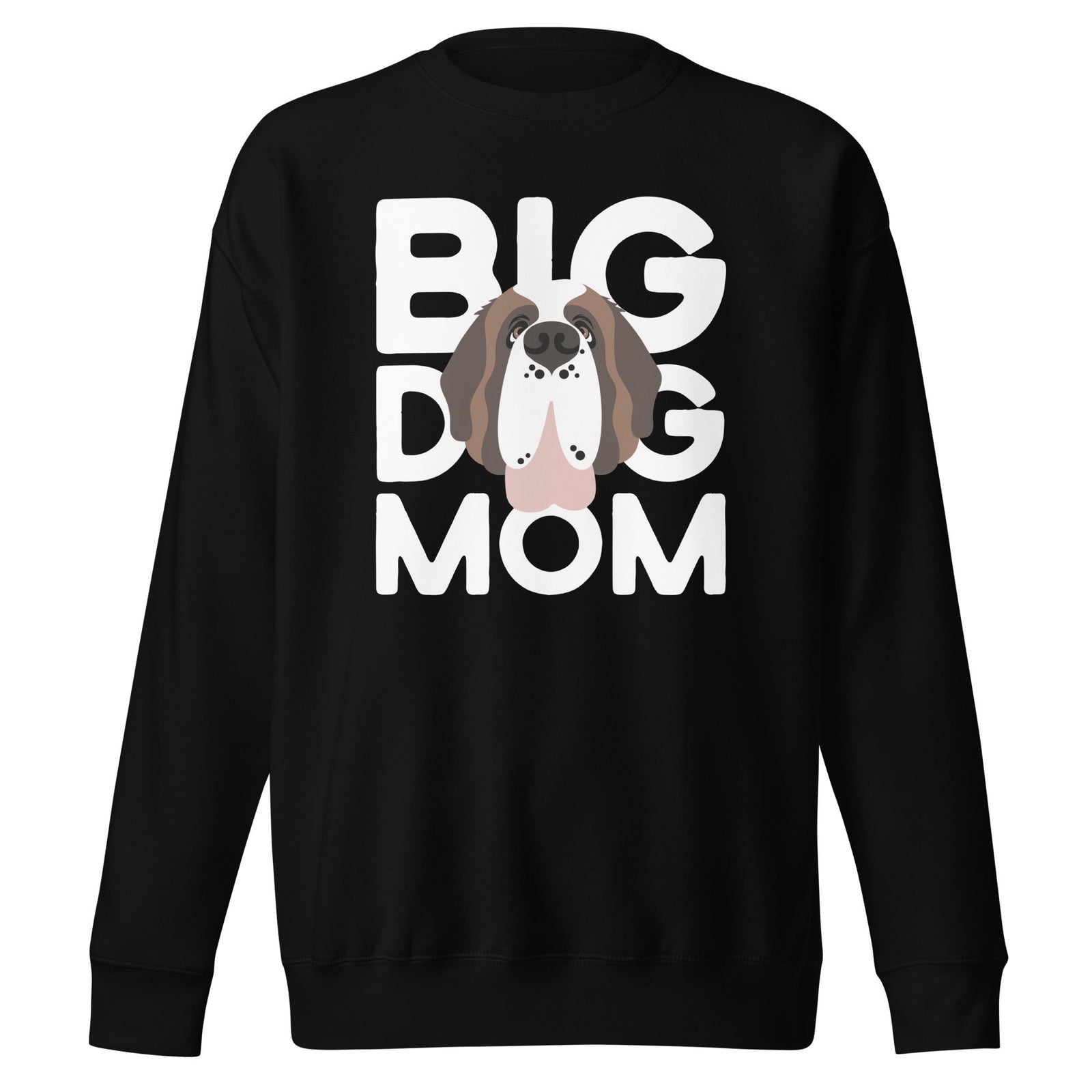 Big Dog Mom Saint Bernard Sweatshirt | Cozy Fleece Crewneck - Lucy + Norman