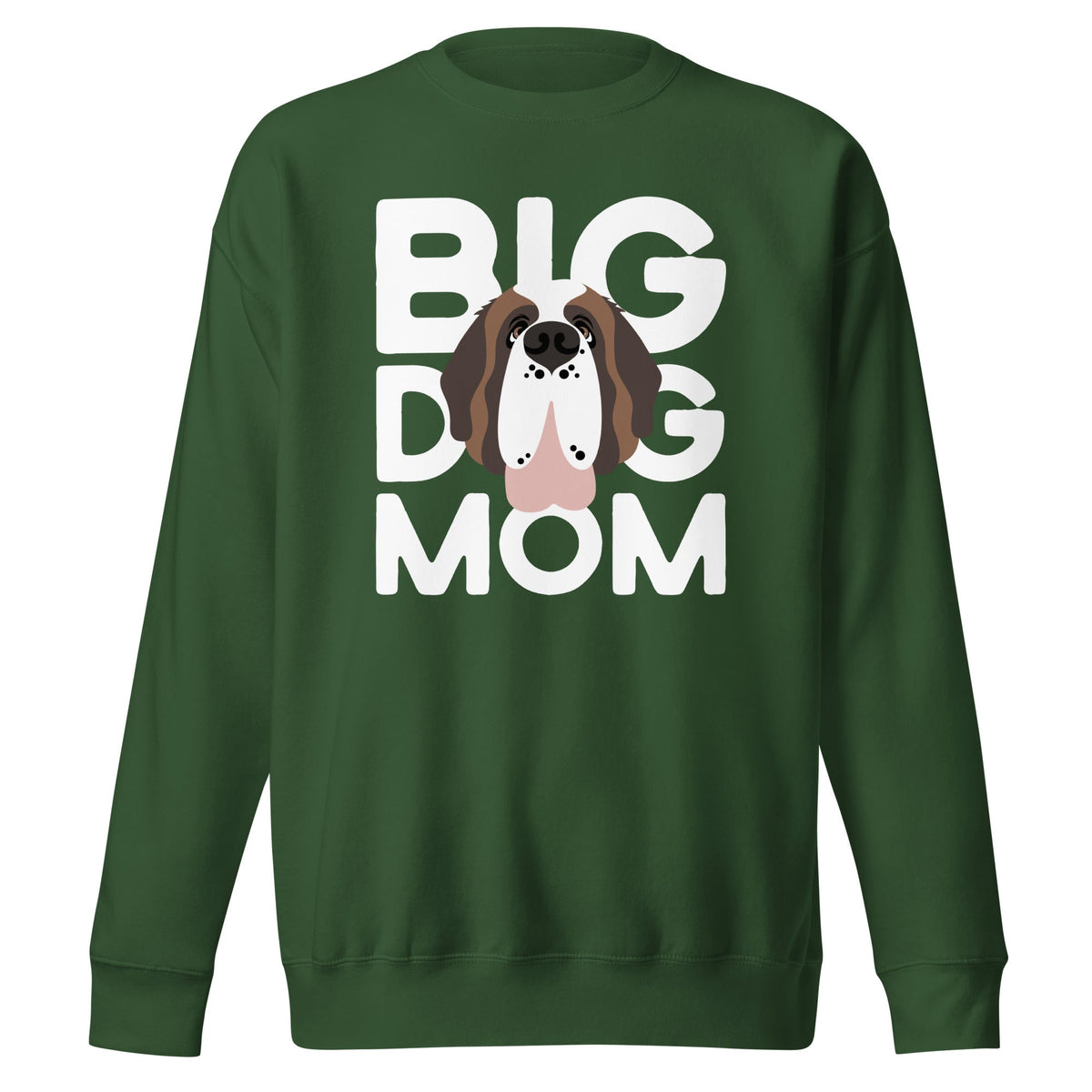 Big Dog Mom Saint Bernard Sweatshirt | Cozy Fleece Crewneck - Lucy + Norman