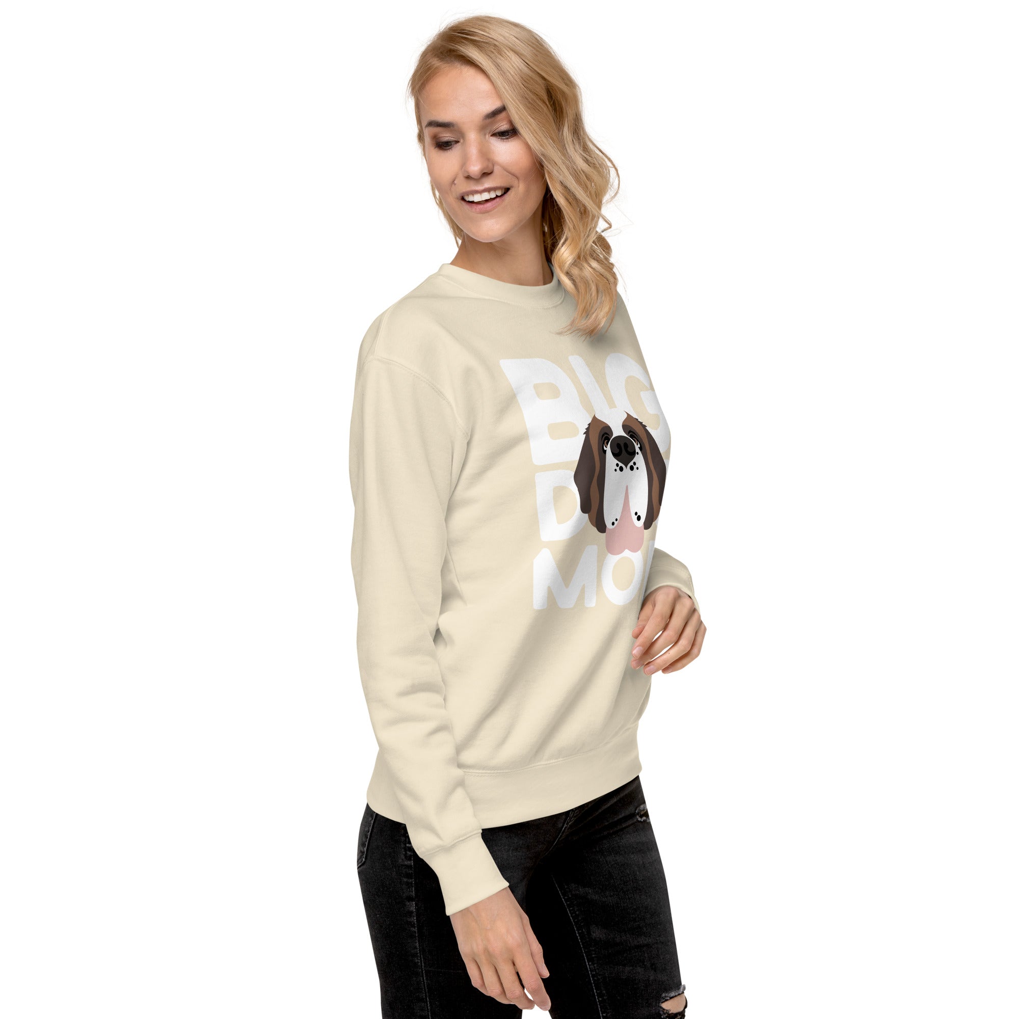 Big Dog Mom Saint Bernard Sweatshirt | Cozy Fleece Crewneck - Lucy + Norman