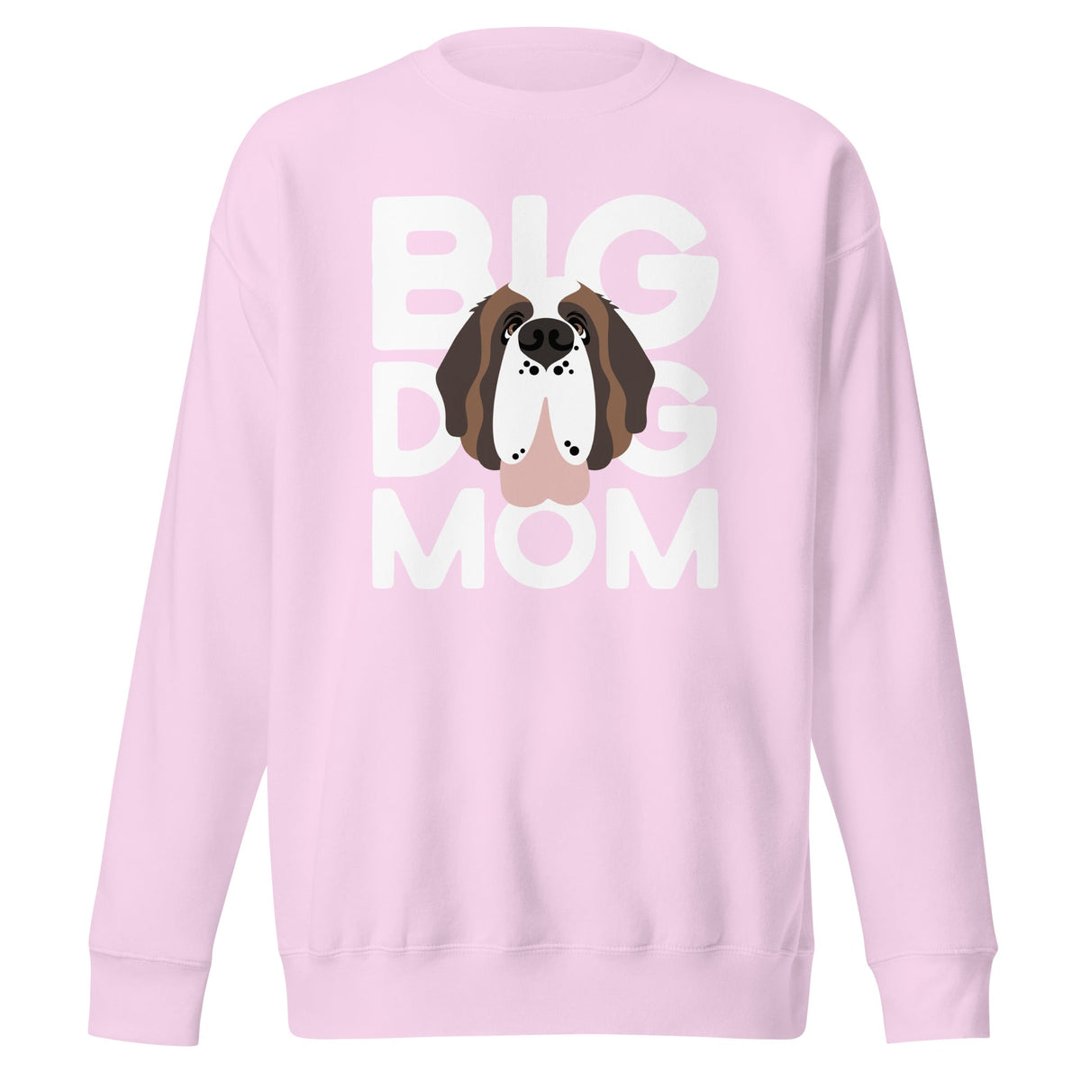 Big Dog Mom Saint Bernard Sweatshirt | Cozy Fleece Crewneck - Lucy + Norman