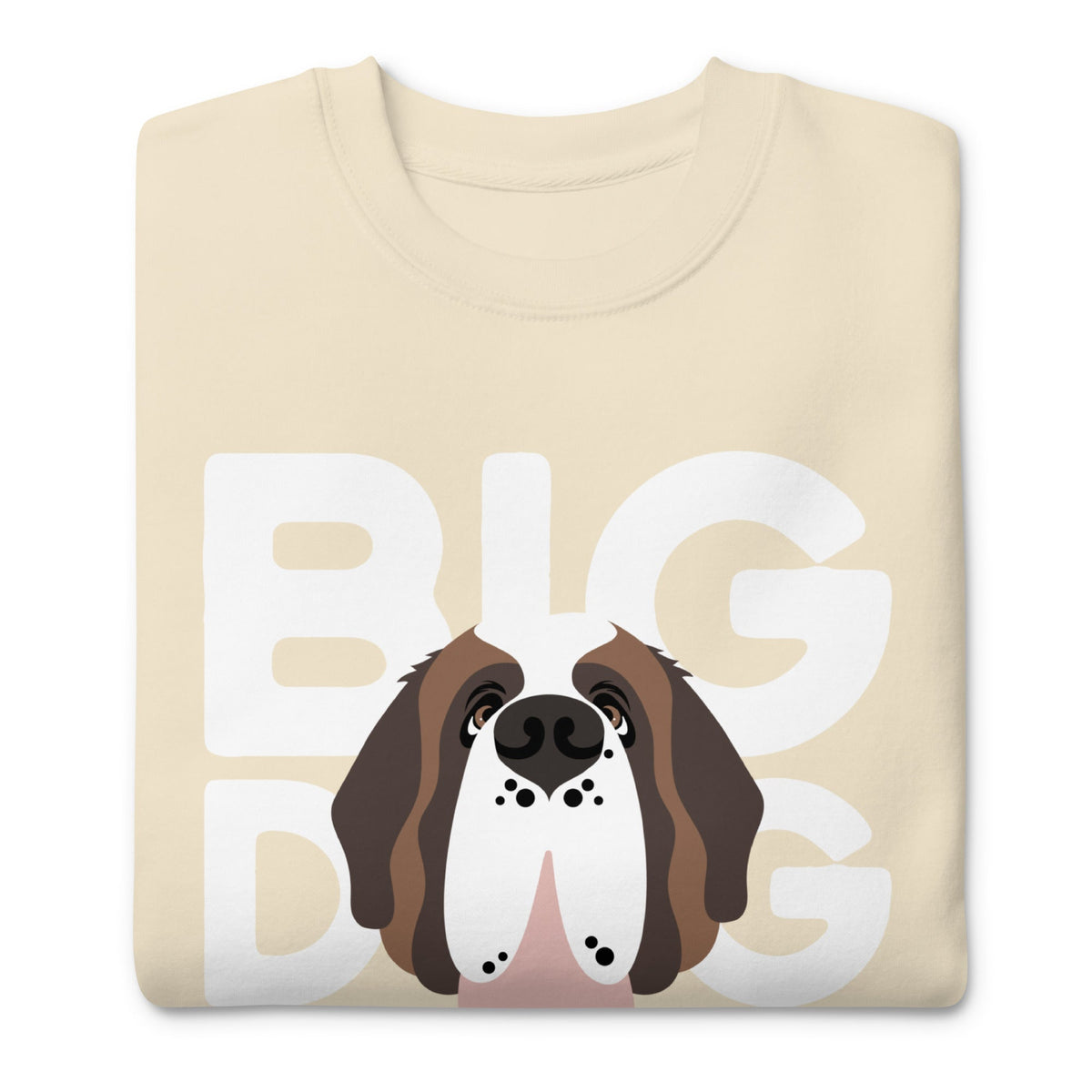 Big Dog Mom Saint Bernard Sweatshirt | Cozy Fleece Crewneck - Lucy + Norman
