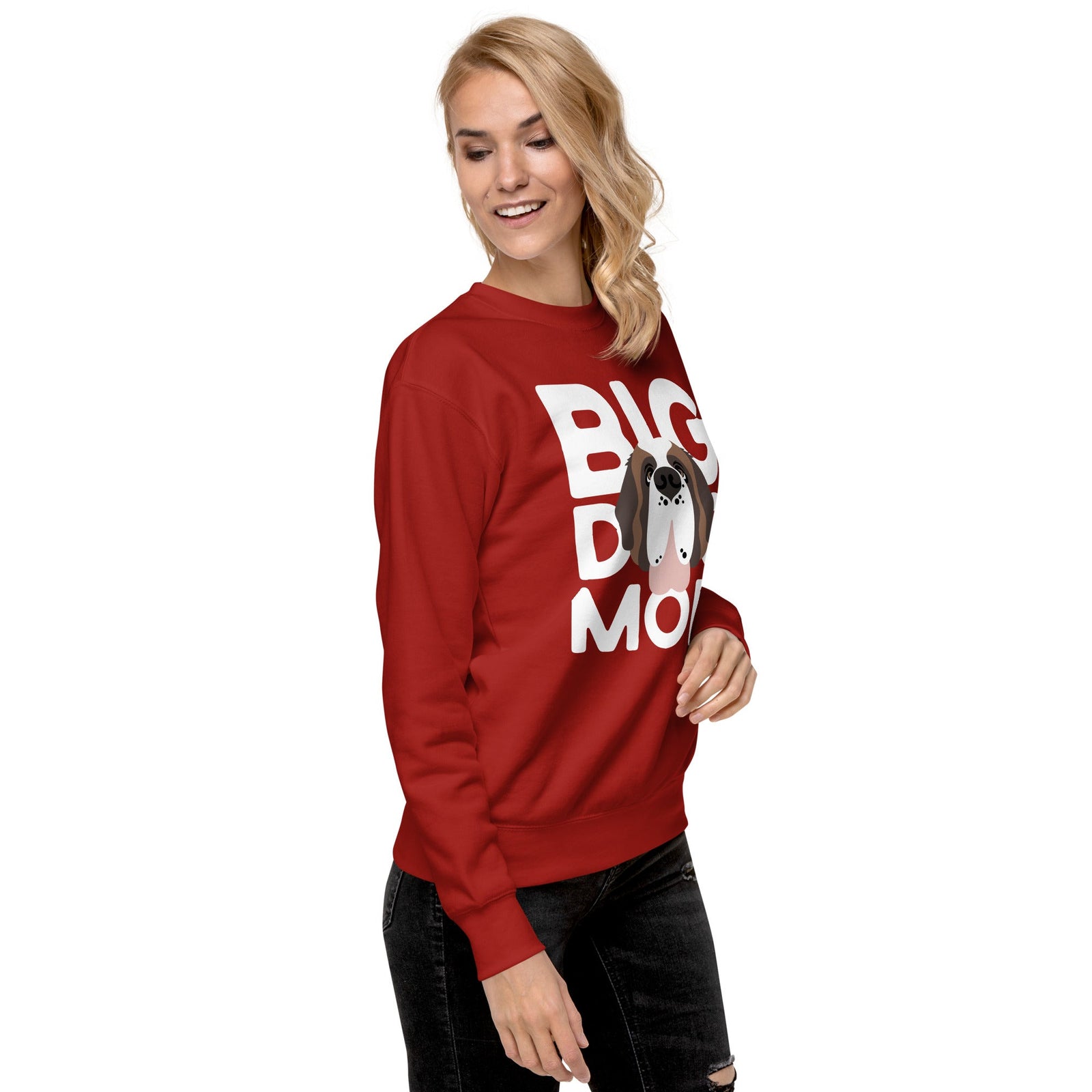 Big Dog Mom Saint Bernard Sweatshirt | Cozy Fleece Crewneck - Lucy + Norman