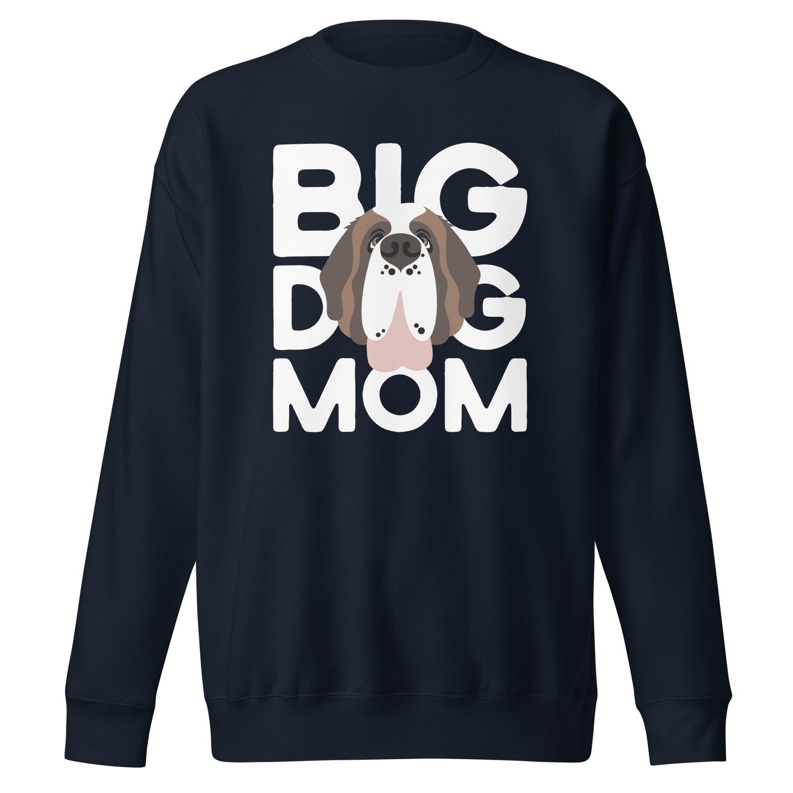 Big Dog Mom Saint Bernard Sweatshirt | Cozy Fleece Crewneck - Lucy + Norman