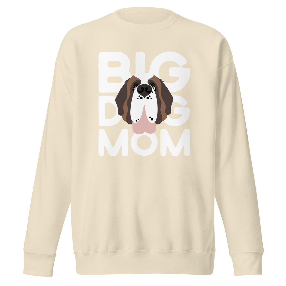 Big Dog Mom Saint Bernard Sweatshirt | Cozy Fleece Crewneck - Lucy + Norman