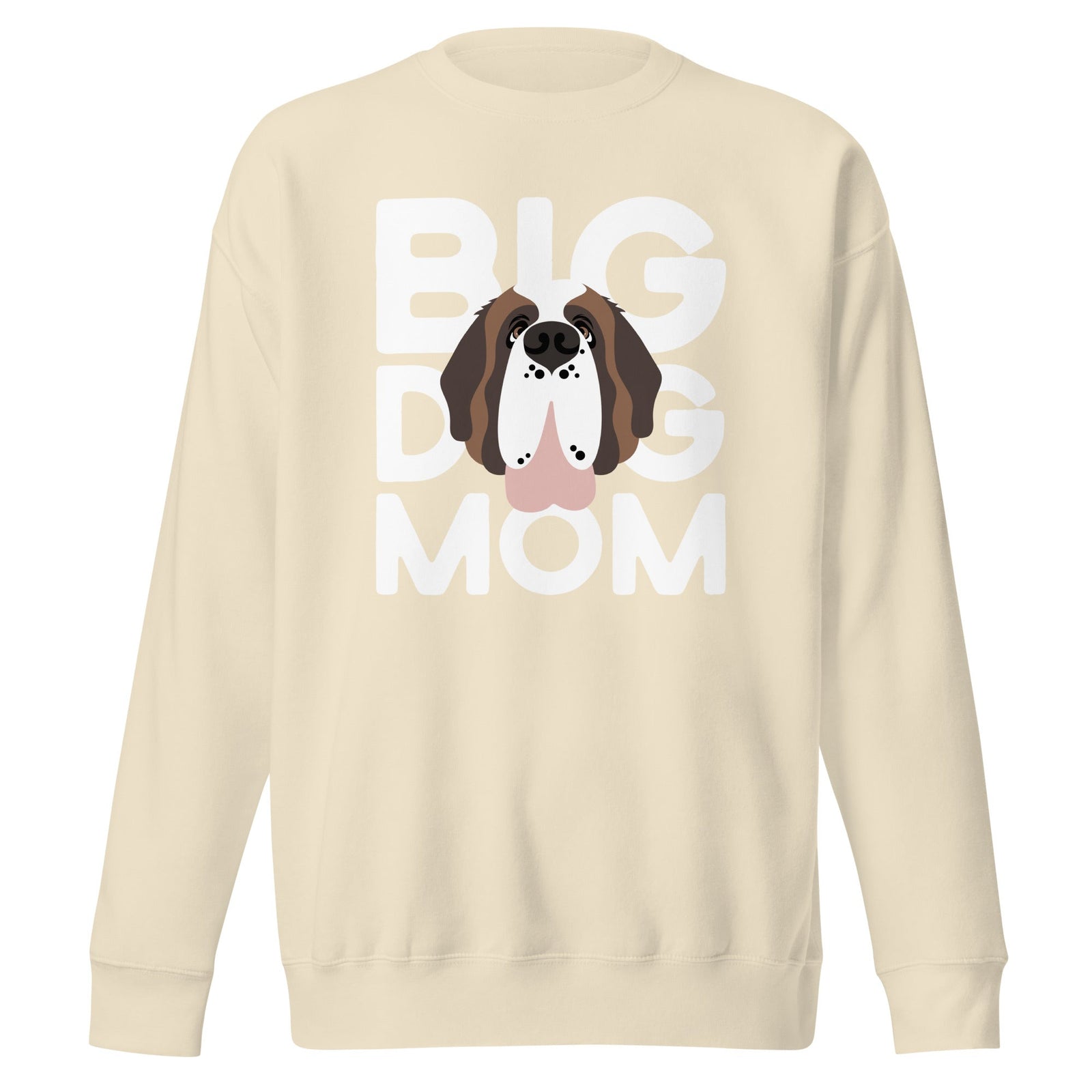 Big Dog Mom Saint Bernard Sweatshirt | Cozy Fleece Crewneck - Lucy + Norman