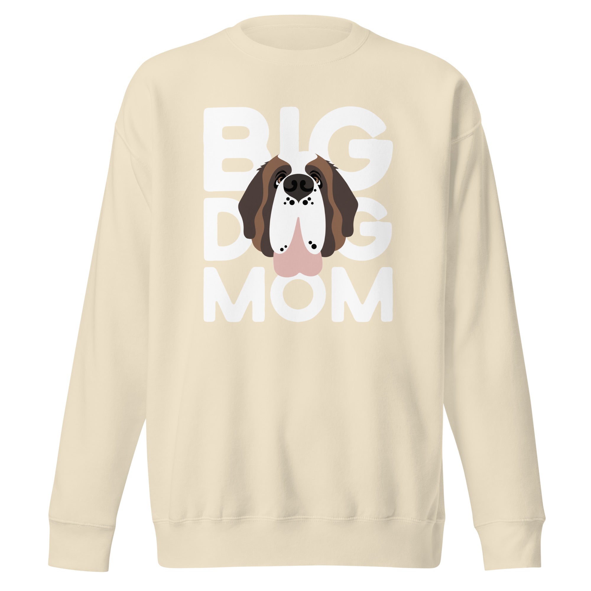 Big Dog Mom Saint Bernard Sweatshirt | Cozy Fleece Crewneck - Lucy + Norman