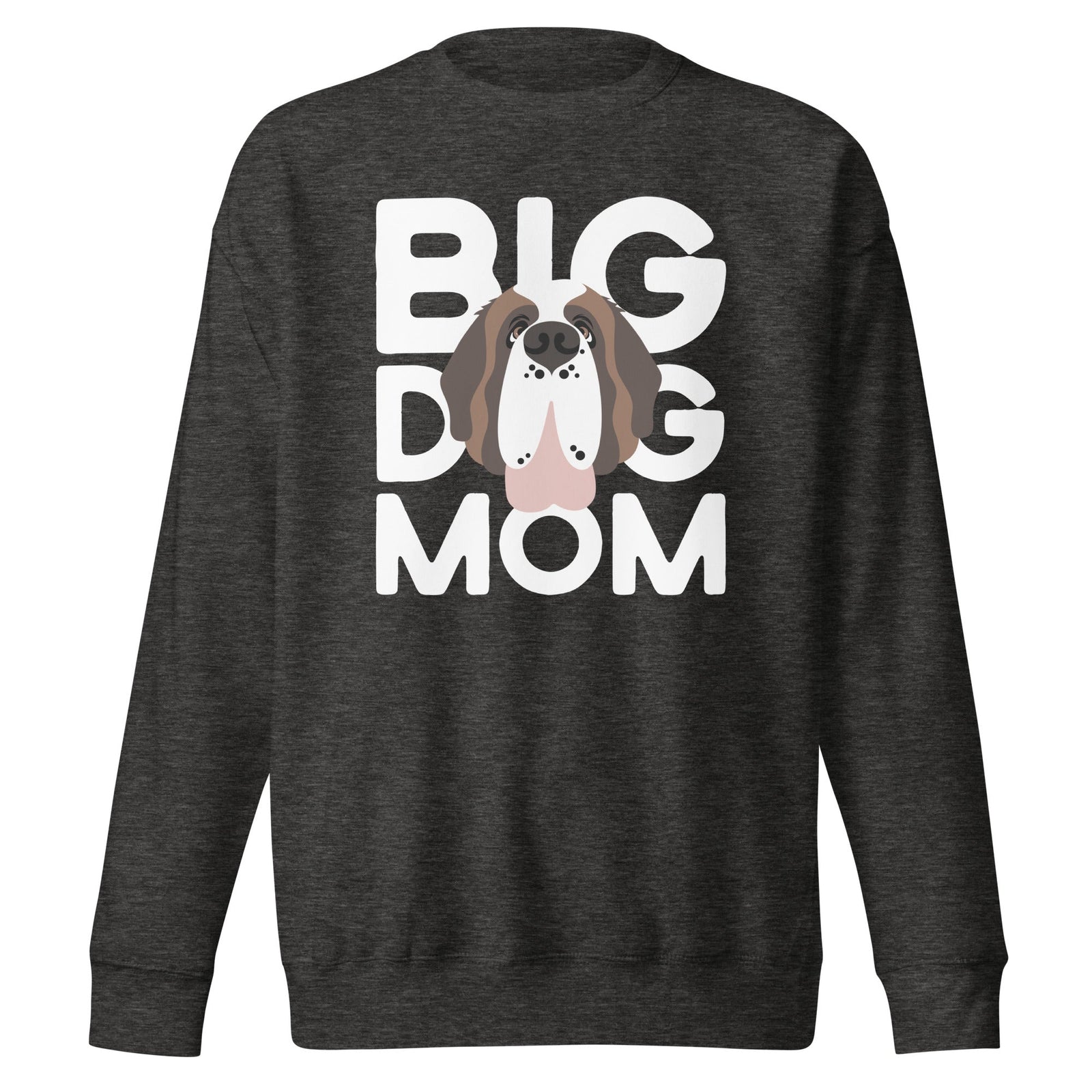 Big Dog Mom Saint Bernard Sweatshirt | Cozy Fleece Crewneck - Lucy + Norman