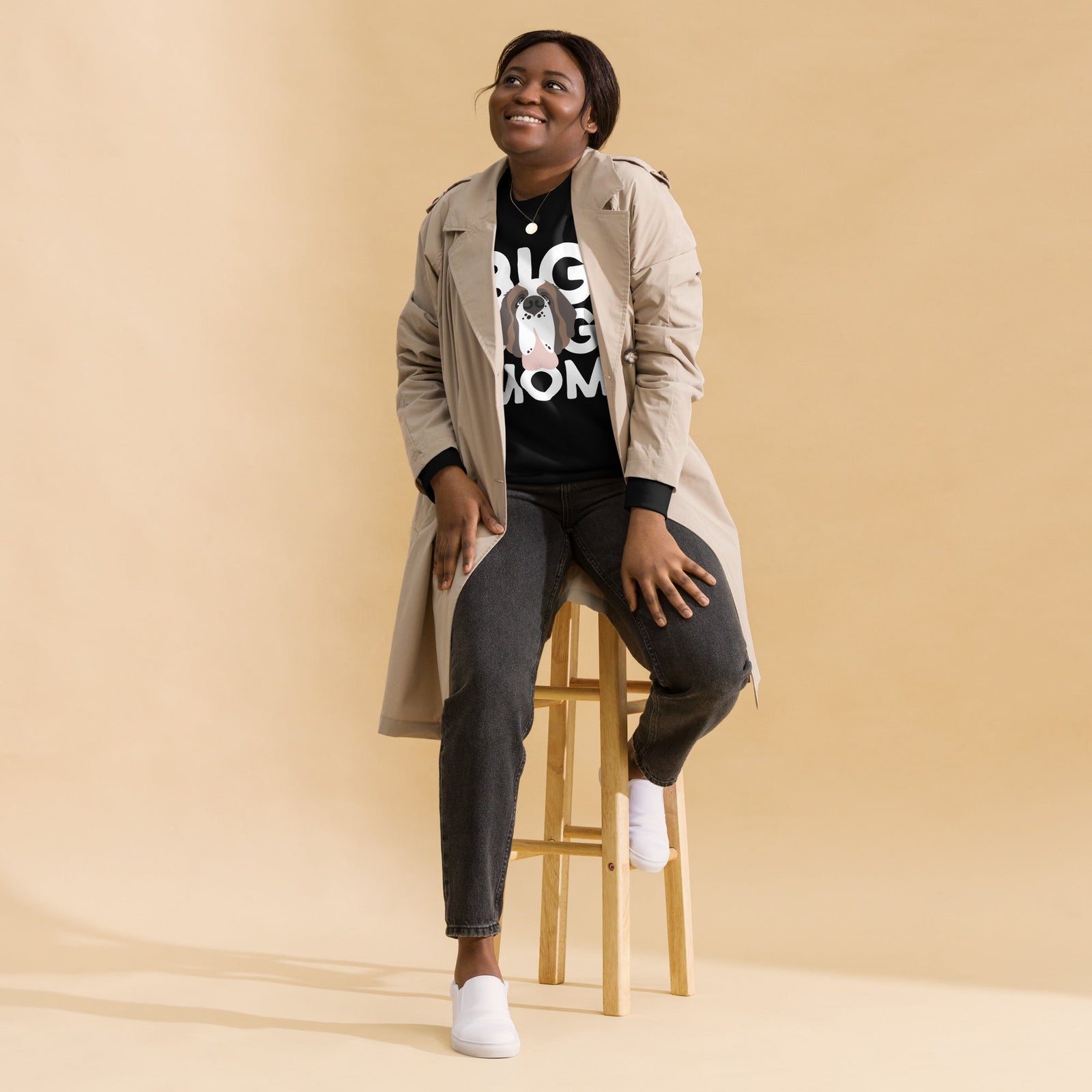 Big Dog Mom Saint Bernard Sweatshirt | Cozy Fleece Crewneck - Lucy + Norman