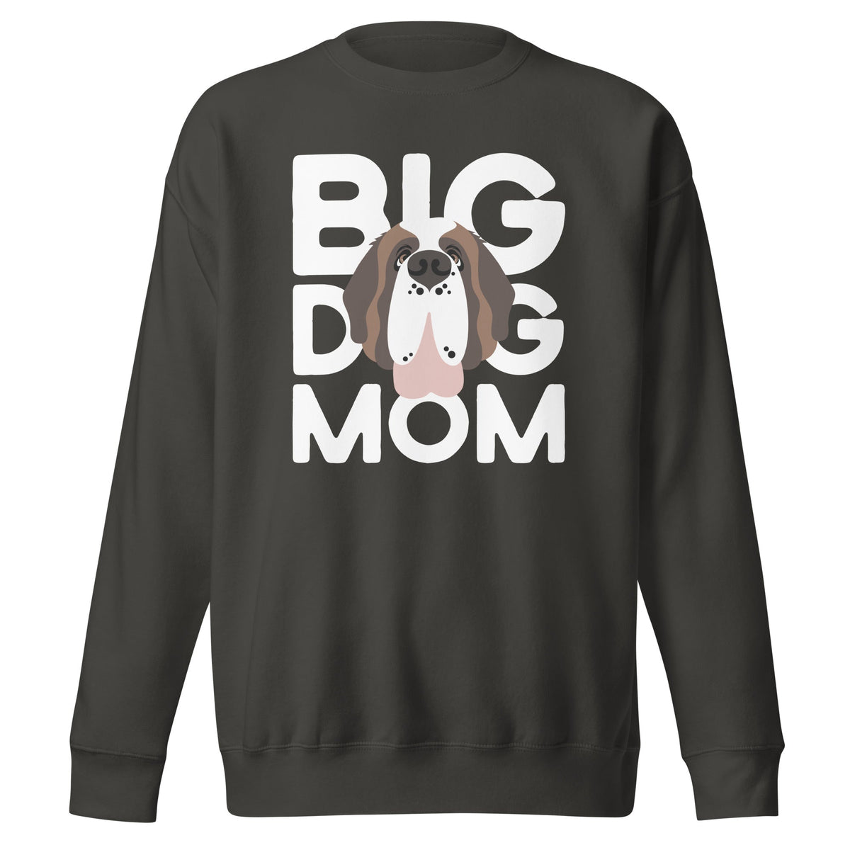 Big Dog Mom Saint Bernard Sweatshirt | Cozy Fleece Crewneck - Lucy + Norman