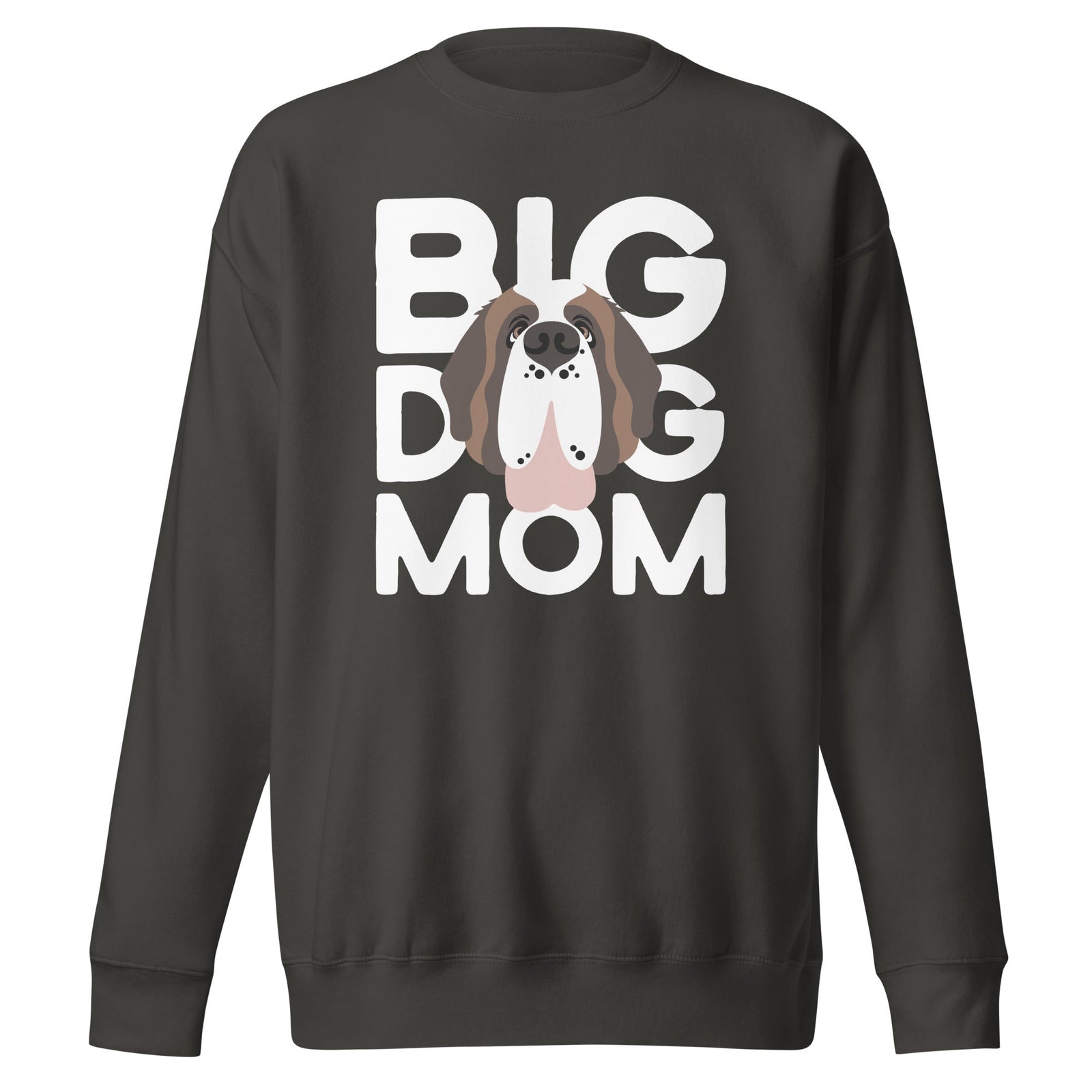 Big Dog Mom Saint Bernard Sweatshirt | Cozy Fleece Crewneck - Lucy + Norman