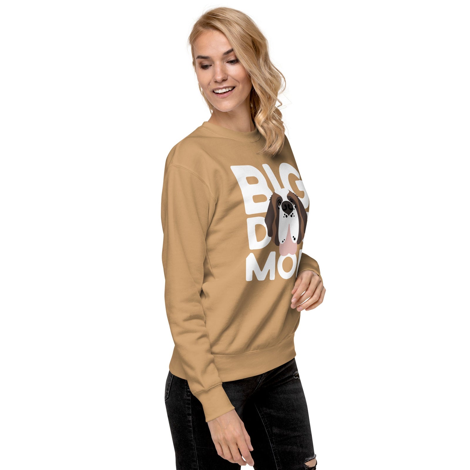 Big Dog Mom Saint Bernard Sweatshirt | Cozy Fleece Crewneck - Lucy + Norman