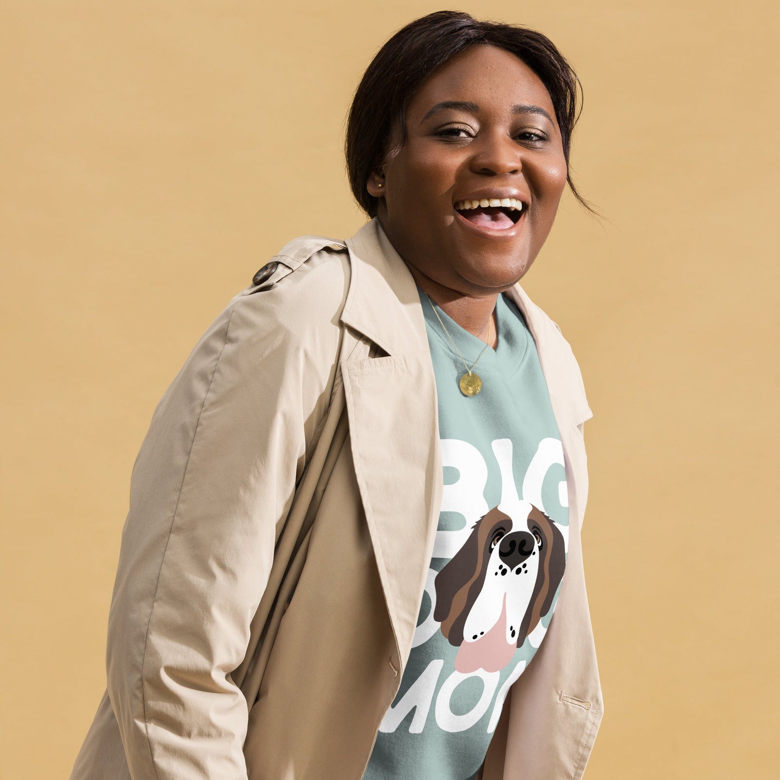 Big Dog Mom Saint Bernard Sweatshirt | Cozy Fleece Crewneck - Lucy + Norman