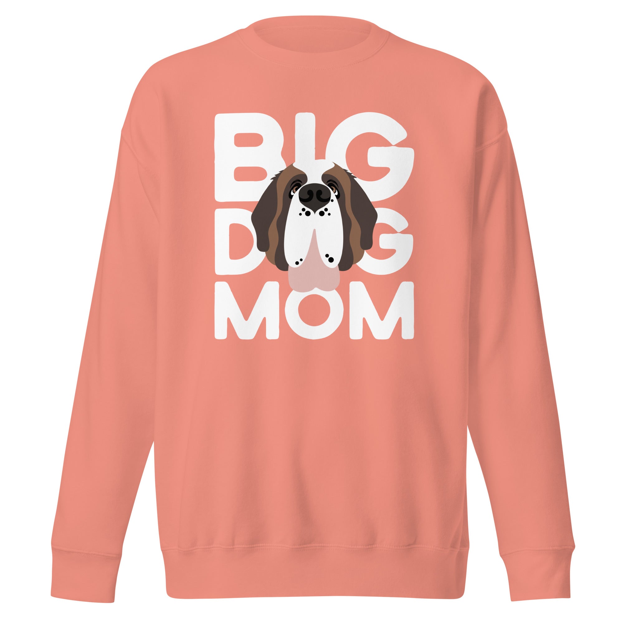 Big Dog Mom Saint Bernard Sweatshirt | Cozy Fleece Crewneck - Lucy + Norman