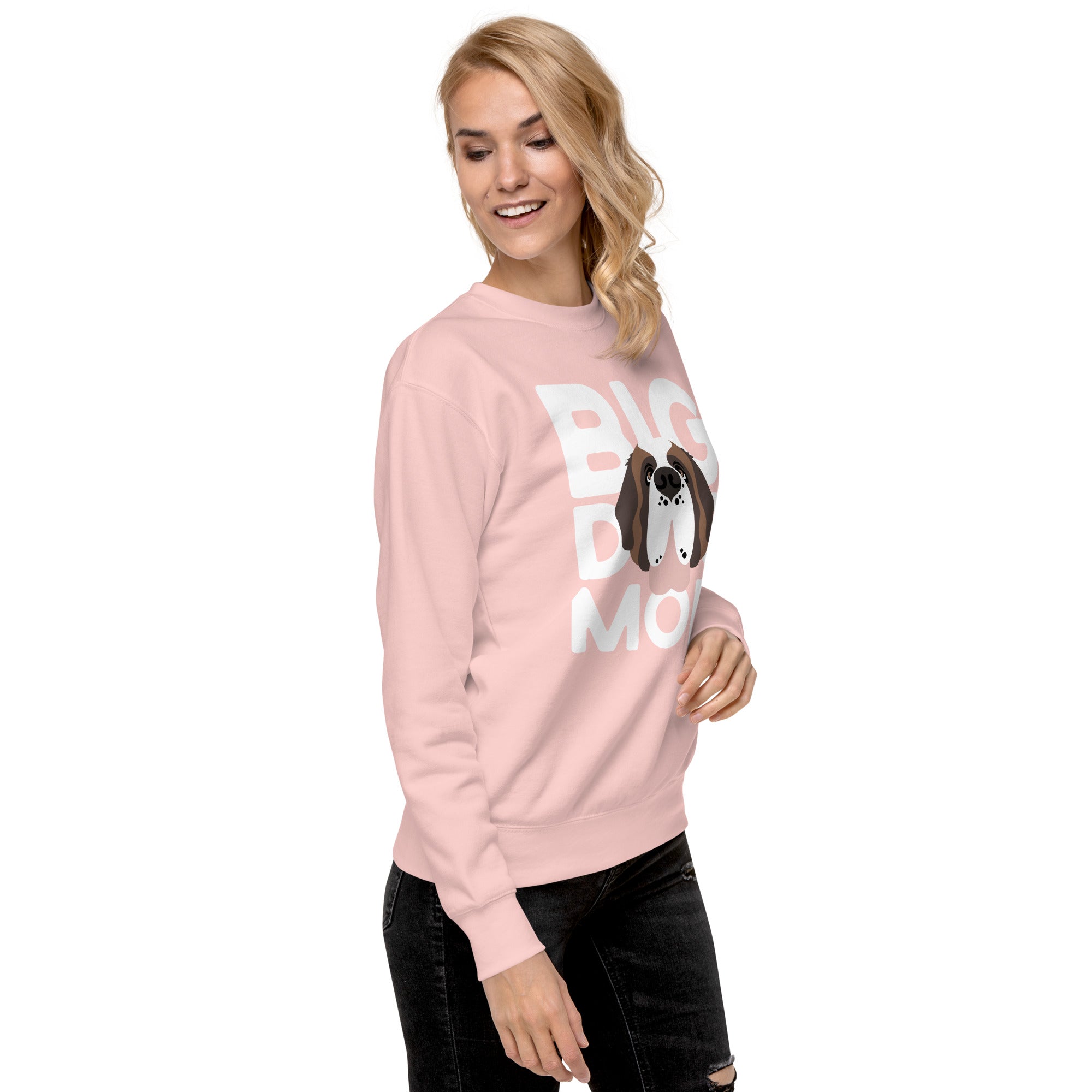 Big Dog Mom Saint Bernard Sweatshirt | Cozy Fleece Crewneck - Lucy + Norman