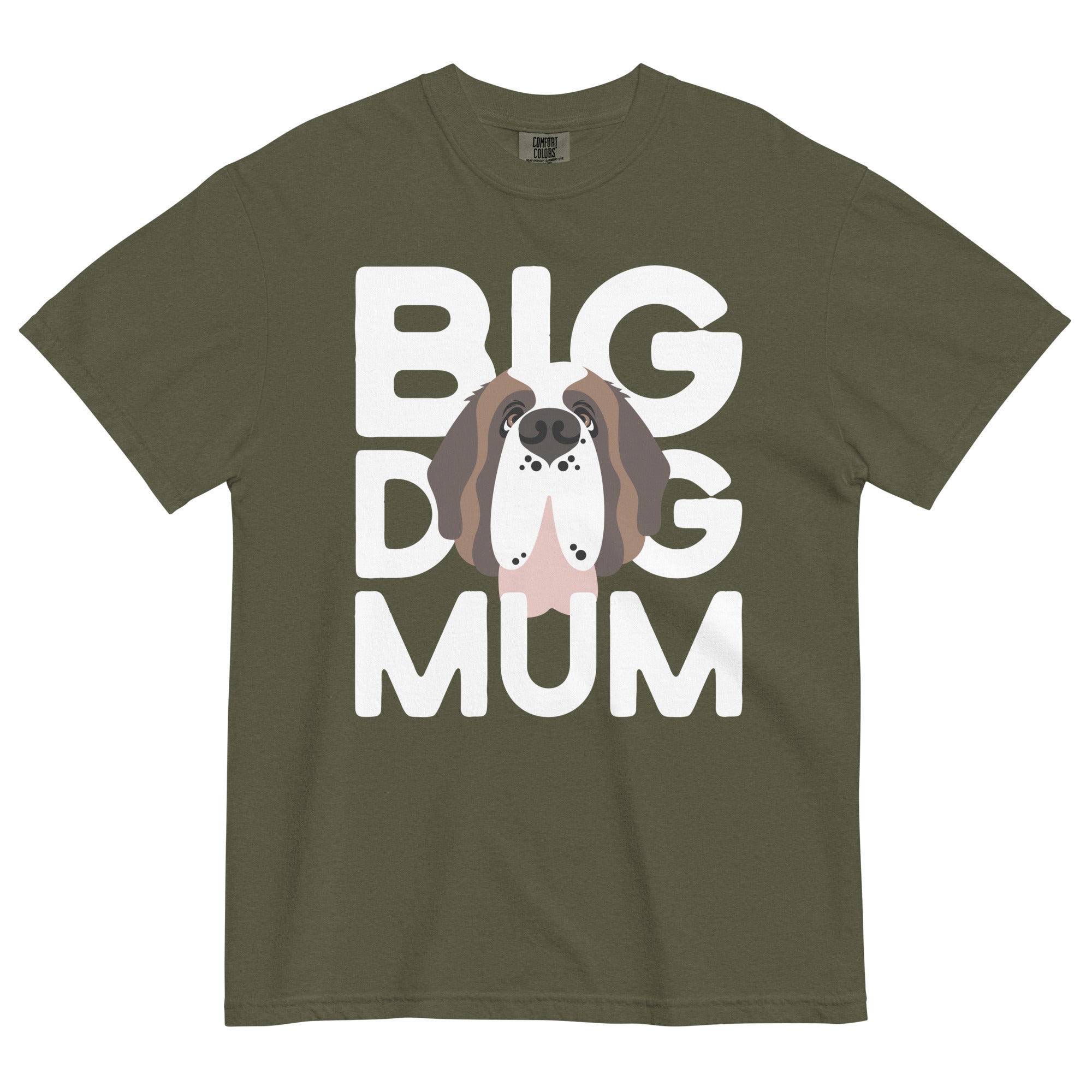 Big Dog Mum Comfort Colors Dark Tones T-Shirt - Lucy + Norman