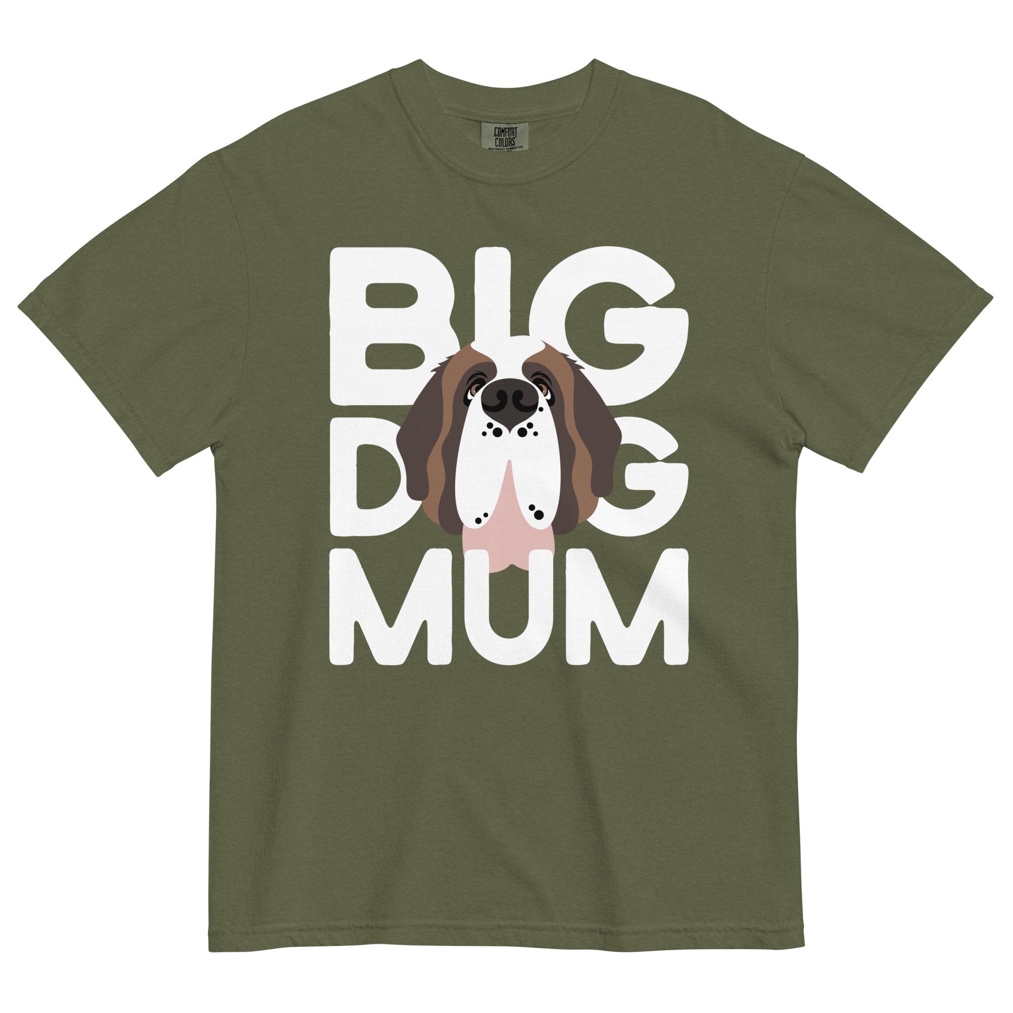 Big Dog Mum Comfort Colors Dark Tones T-Shirt - Lucy + Norman
