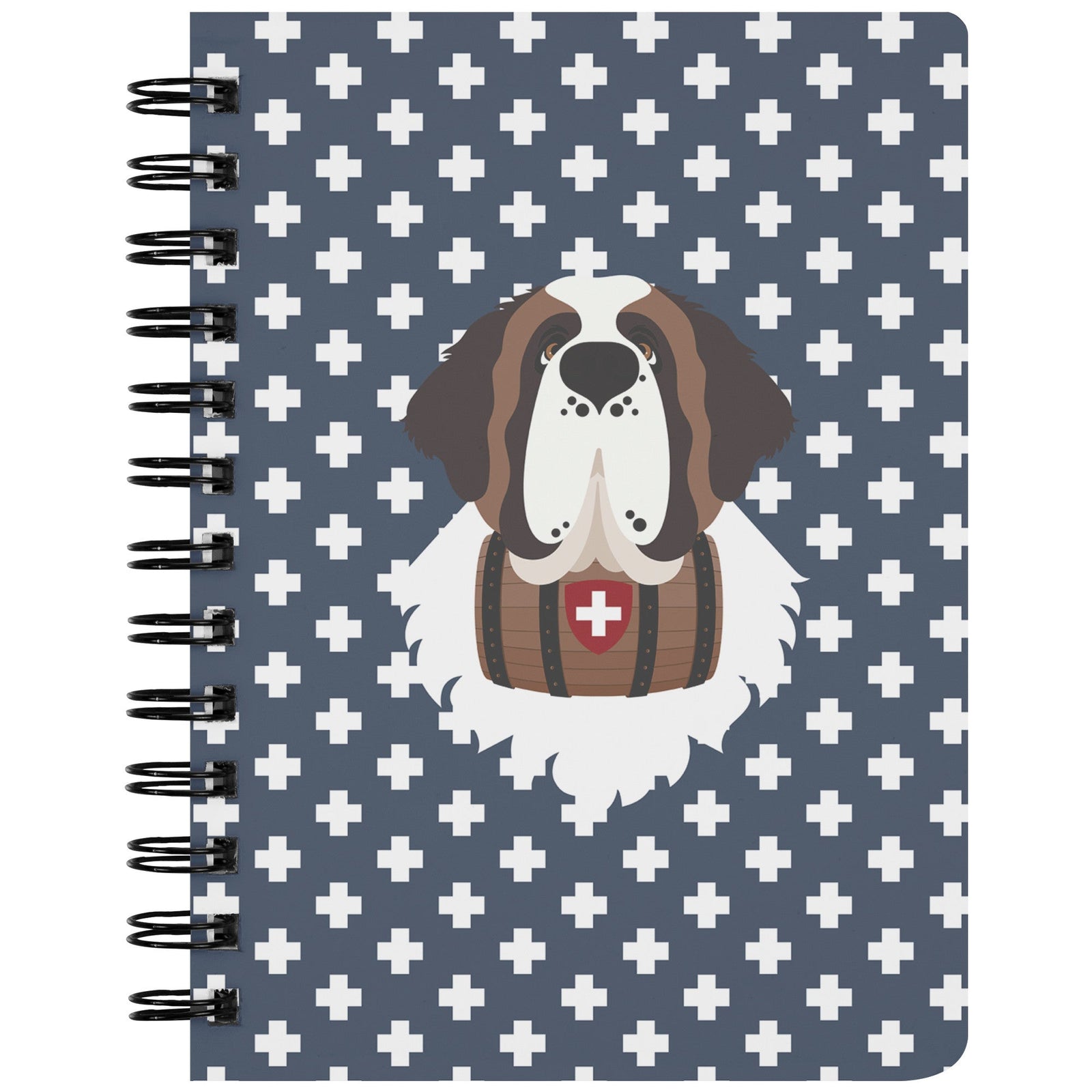 Blue Cross St Bernard Spiral Notebook - Lucy + Norman