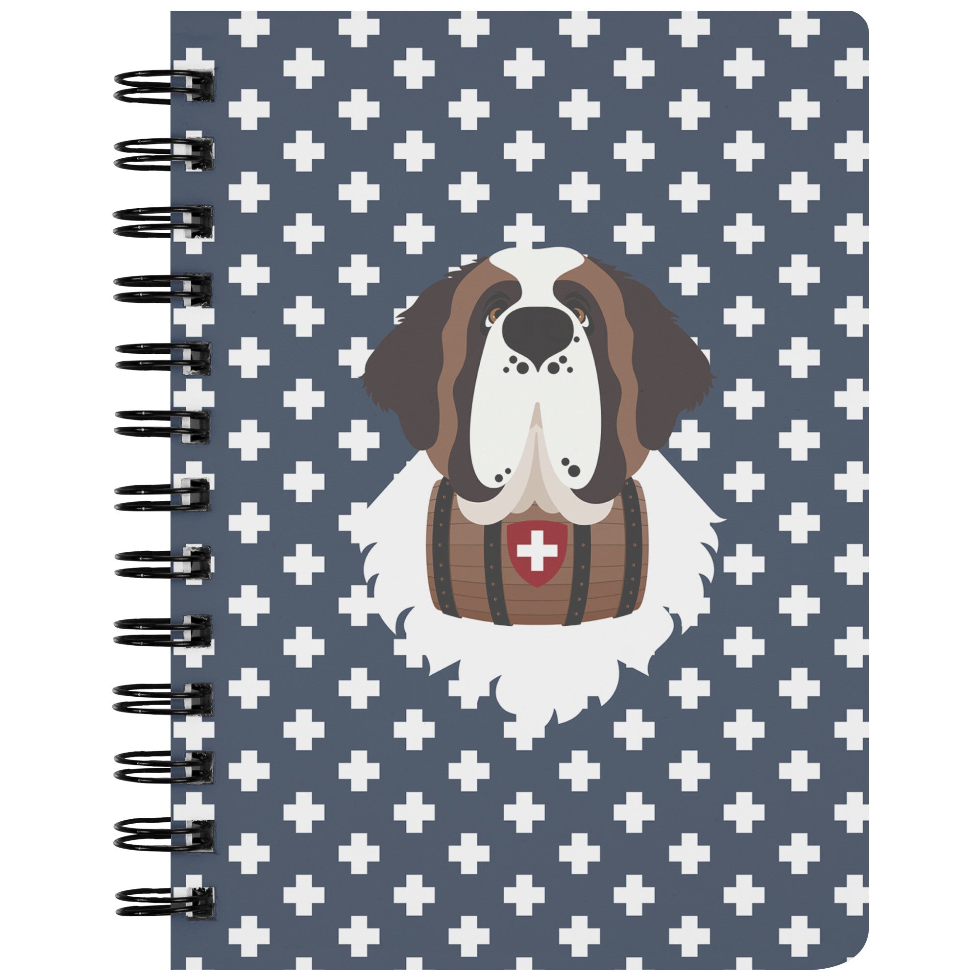 Blue Cross St Bernard Spiral Notebook - Lucy + Norman