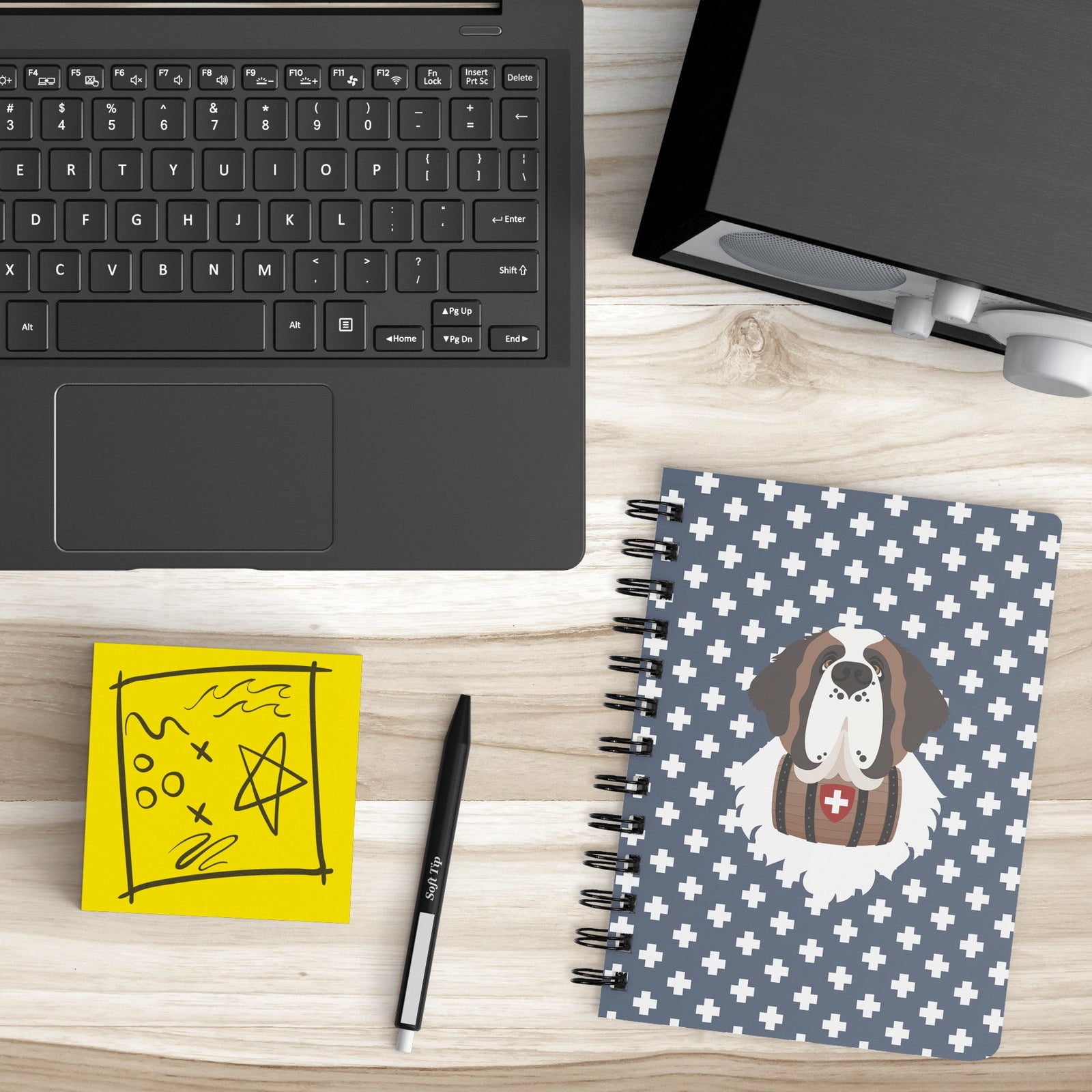 Blue Cross St Bernard Spiral Notebook - Lucy + Norman