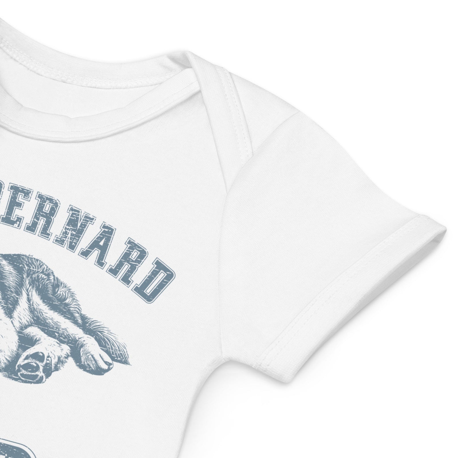 Blue Saint Bernard Athletic Club Organic Baby Bodysuit - Lucy + Norman