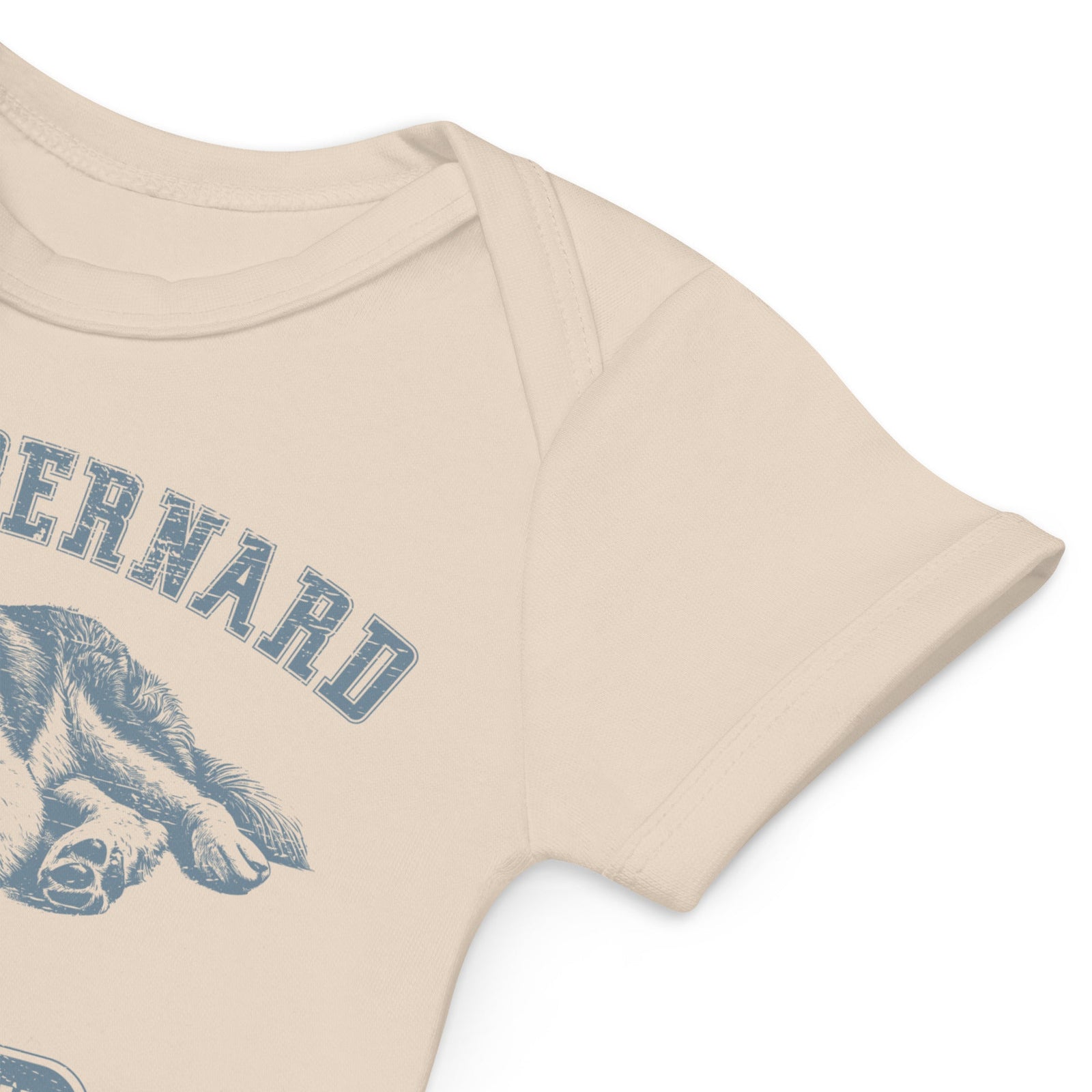 Blue Saint Bernard Athletic Club Organic Baby Bodysuit - Lucy + Norman