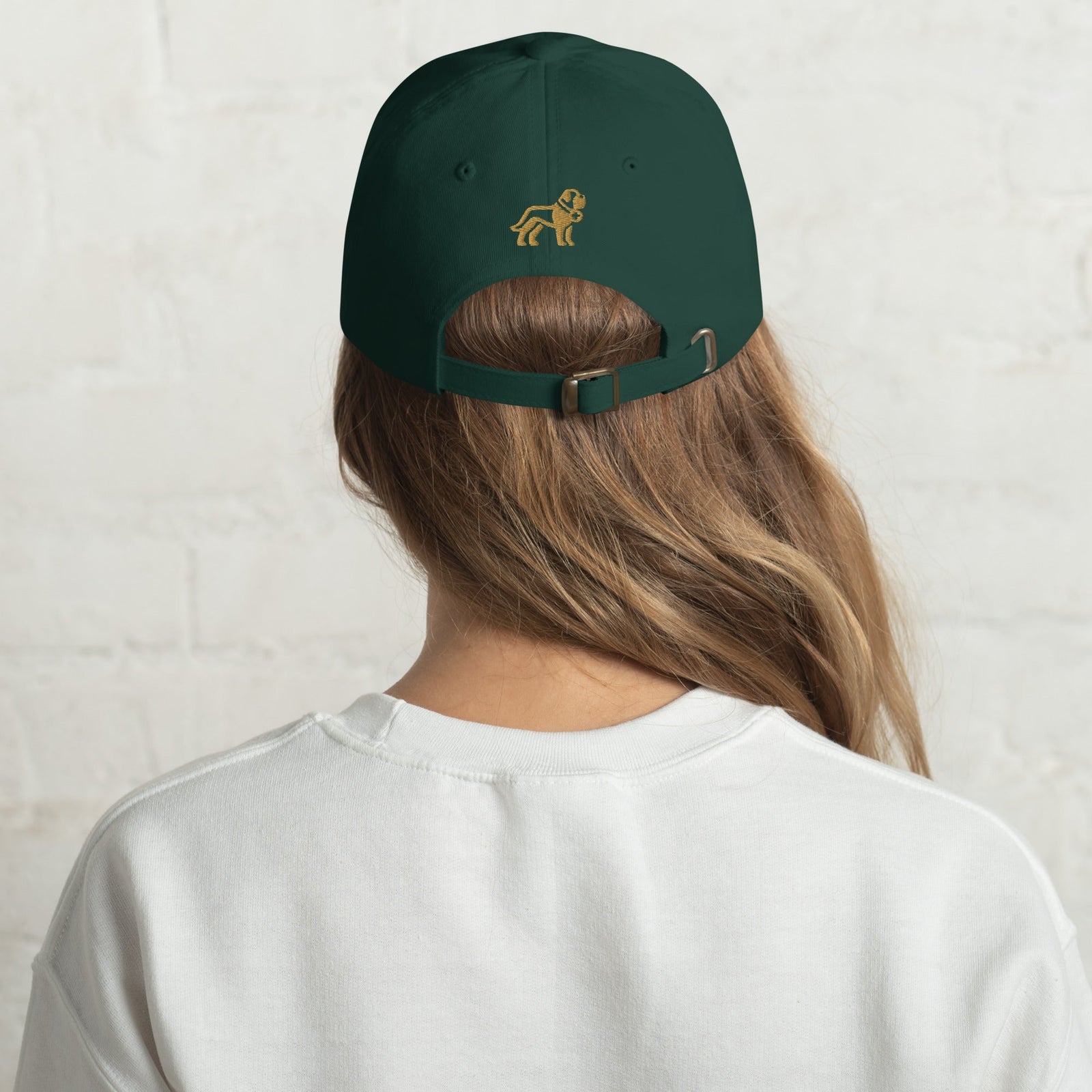 Choose Your Phrase Saint Bernard Dog Embroidered Dad Hat - Lucy + Norman