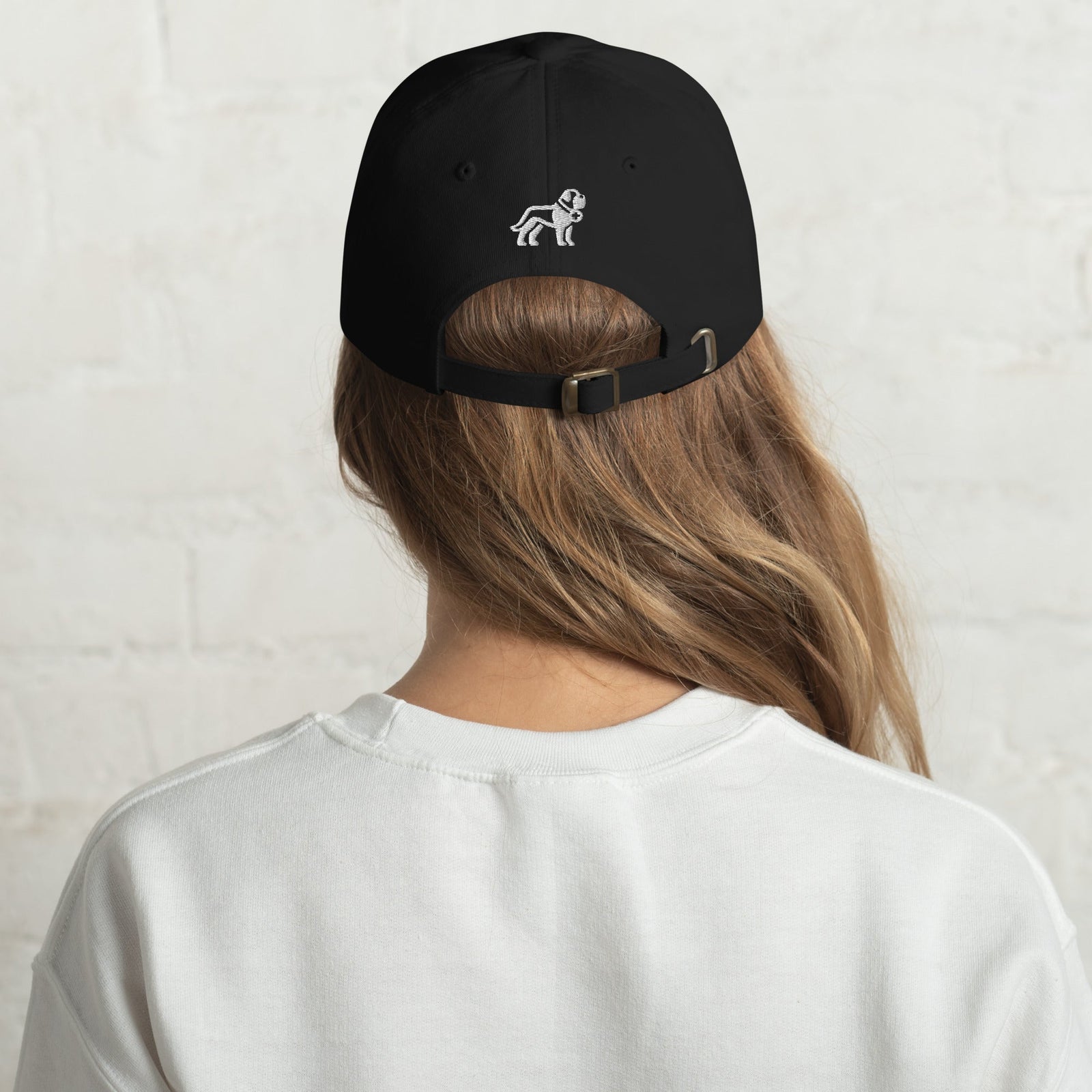 Choose Your Phrase Saint Bernard Dog Embroidered Dad Hat - Lucy + Norman