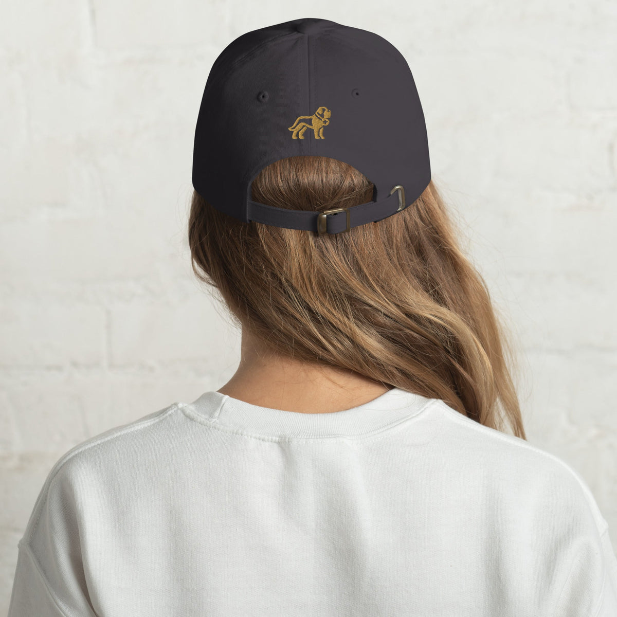 Choose Your Phrase Saint Bernard Dog Embroidered Dad Hat - Lucy + Norman