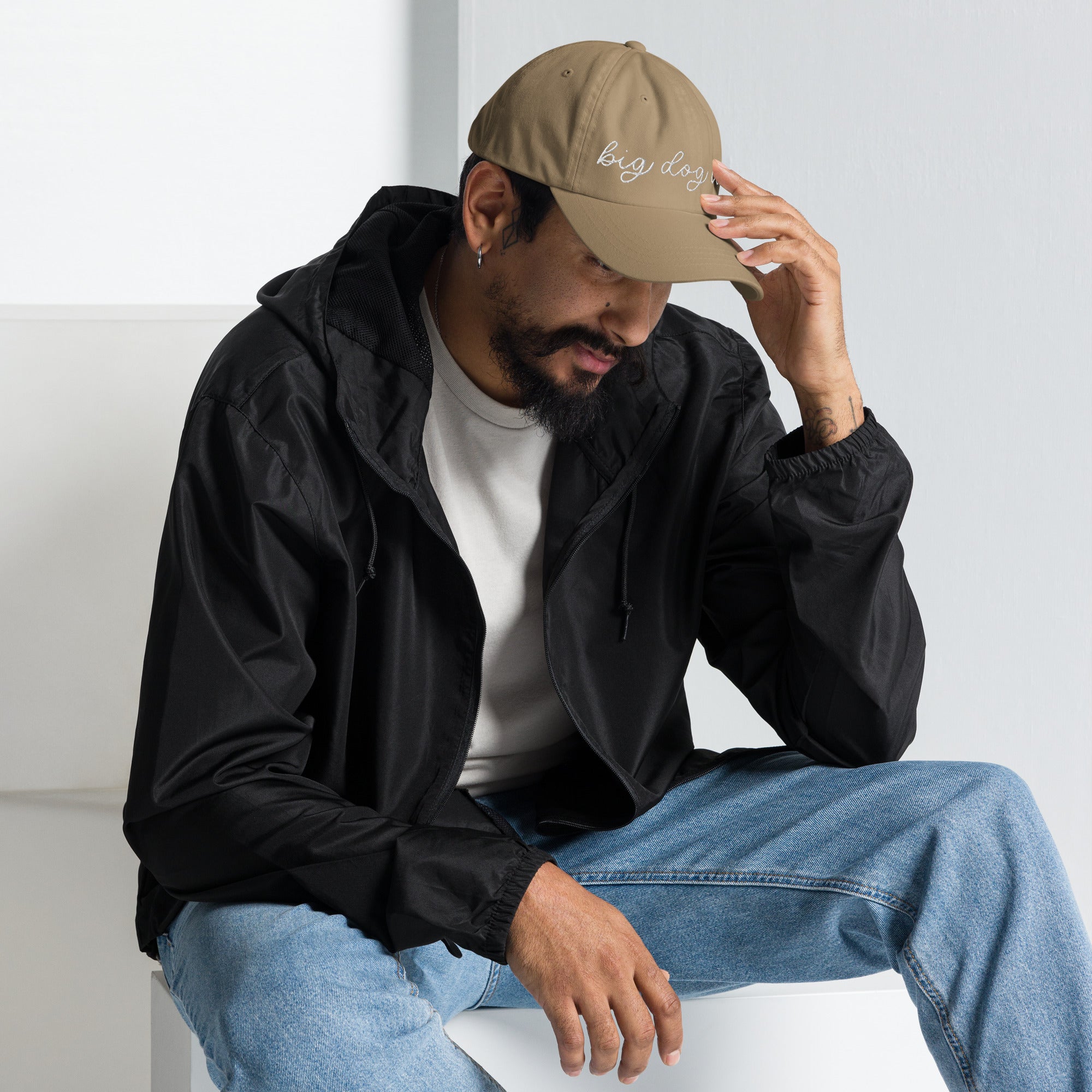 Choose Your Phrase Saint Bernard Dog Embroidered Dad Hat - Lucy + Norman