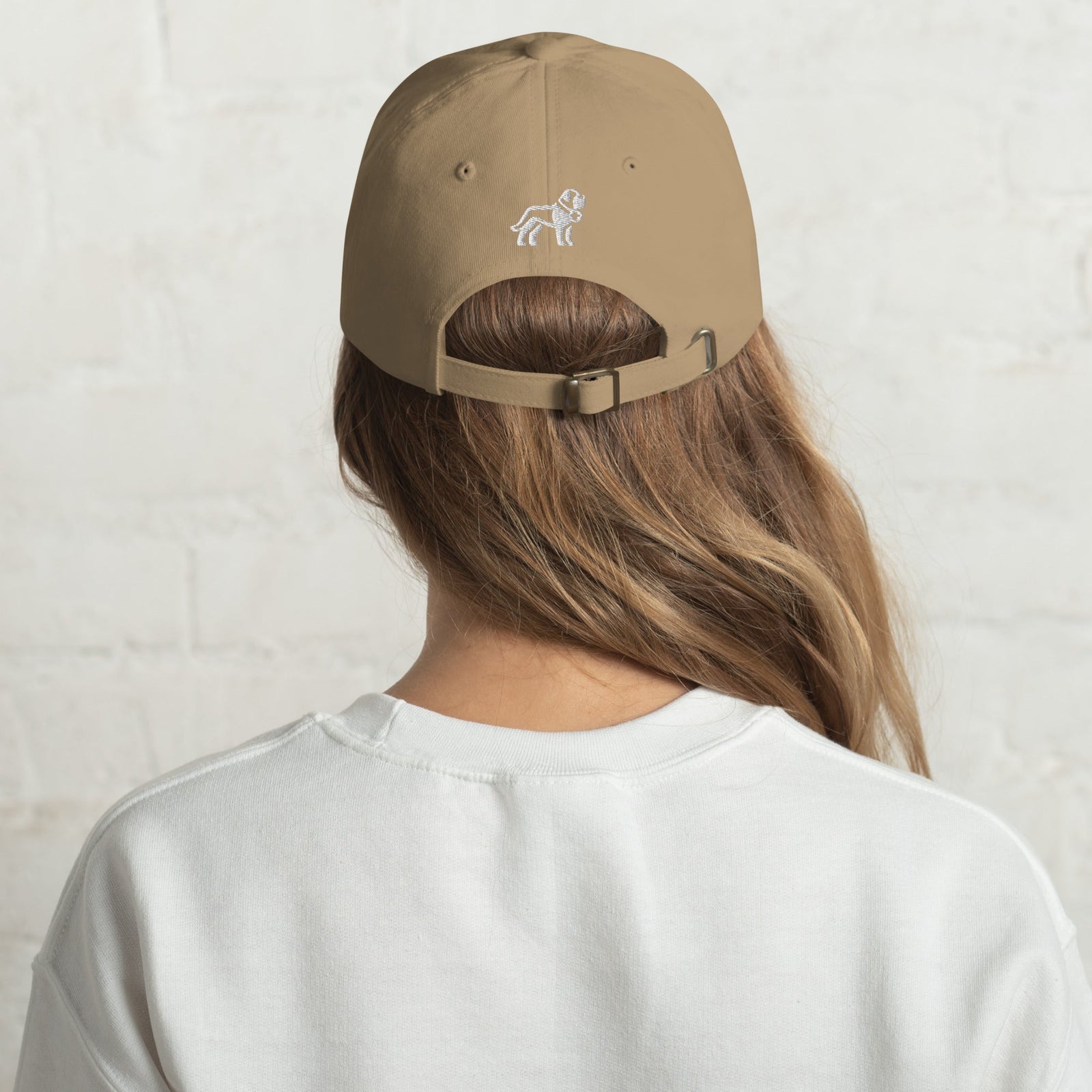 Choose Your Phrase Saint Bernard Dog Embroidered Dad Hat - Lucy + Norman