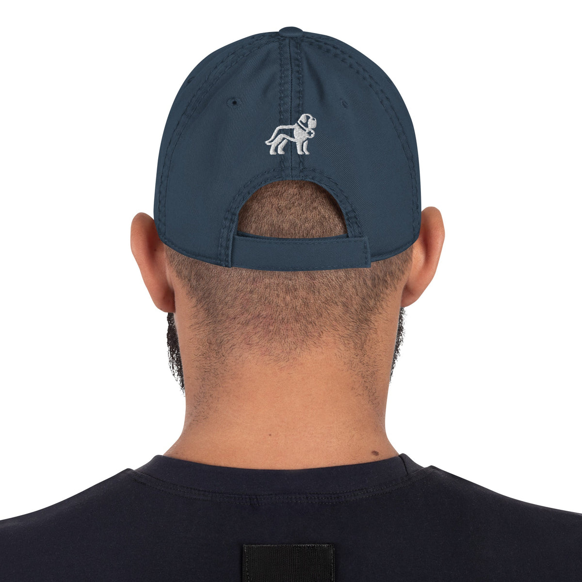 Choose Your Phrase Saint Bernard Embroidered Distressed Hat - Lucy + Norman