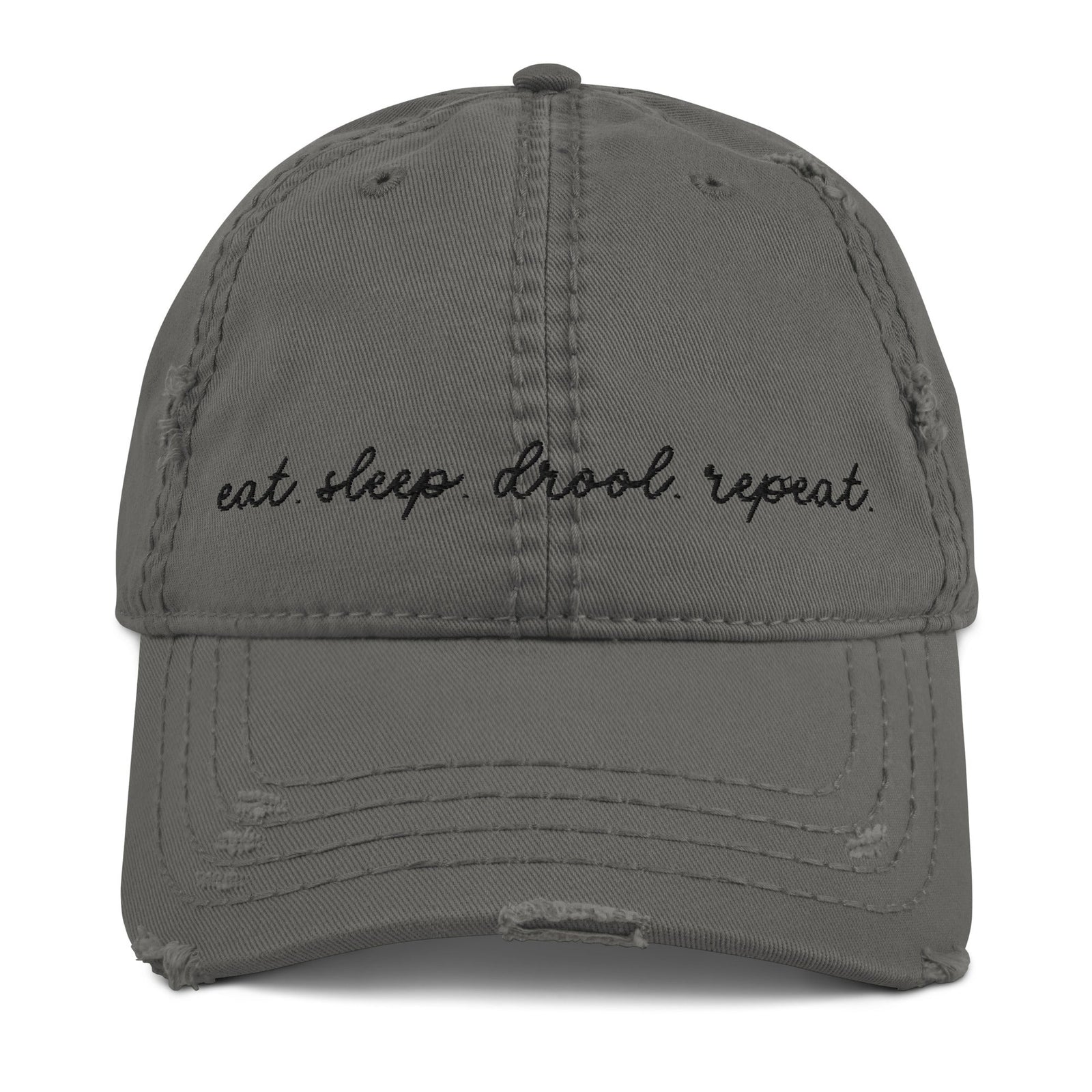 Choose Your Phrase Saint Bernard Embroidered Distressed Hat - Lucy + Norman