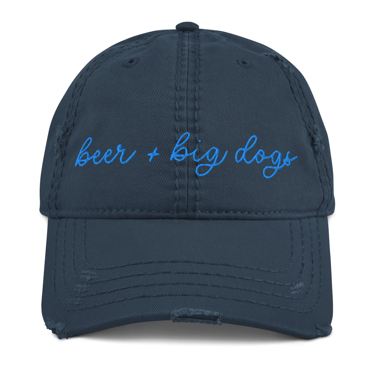 Choose Your Phrase Saint Bernard Embroidered Distressed Hat - Lucy + Norman