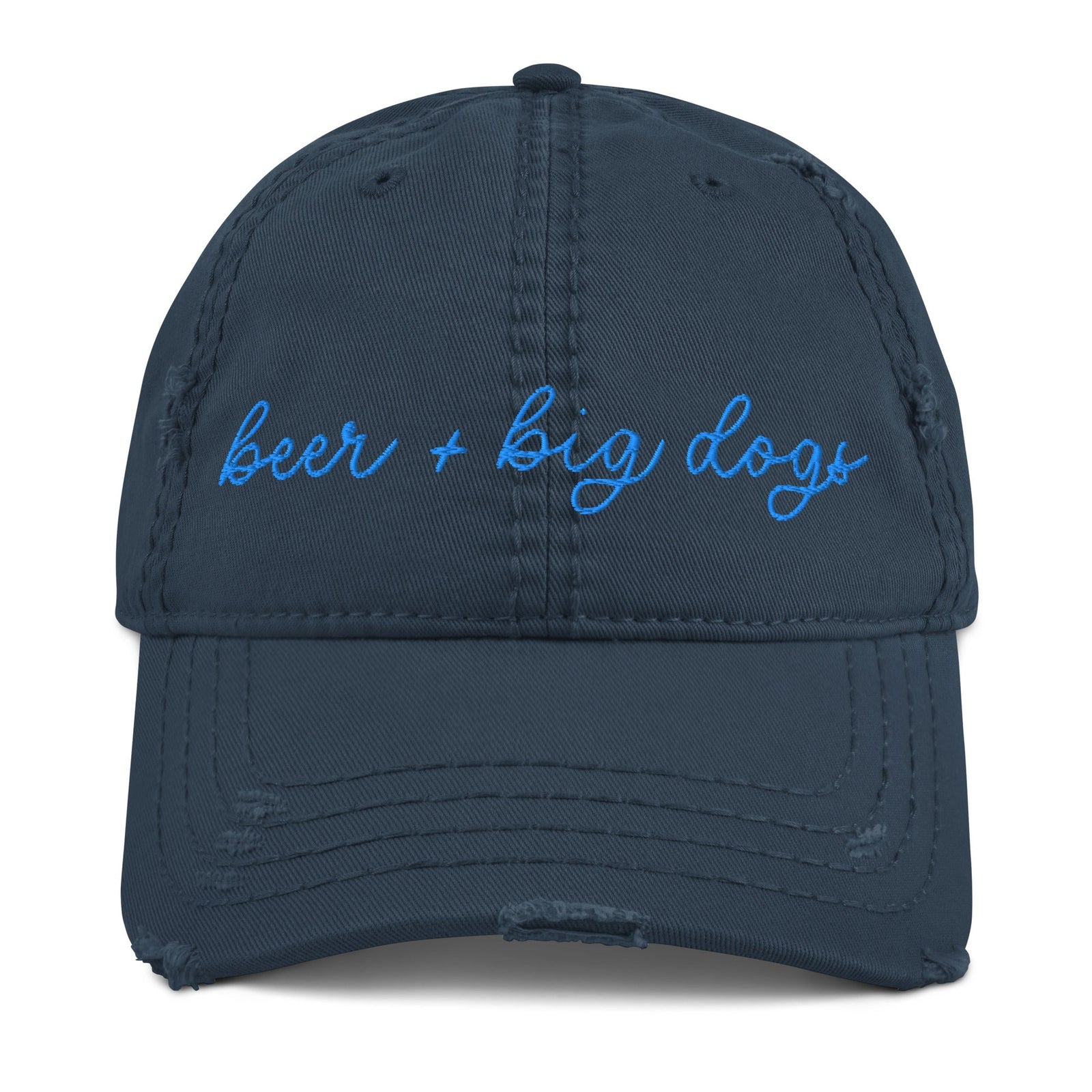 Choose Your Phrase Saint Bernard Embroidered Distressed Hat - Lucy + Norman