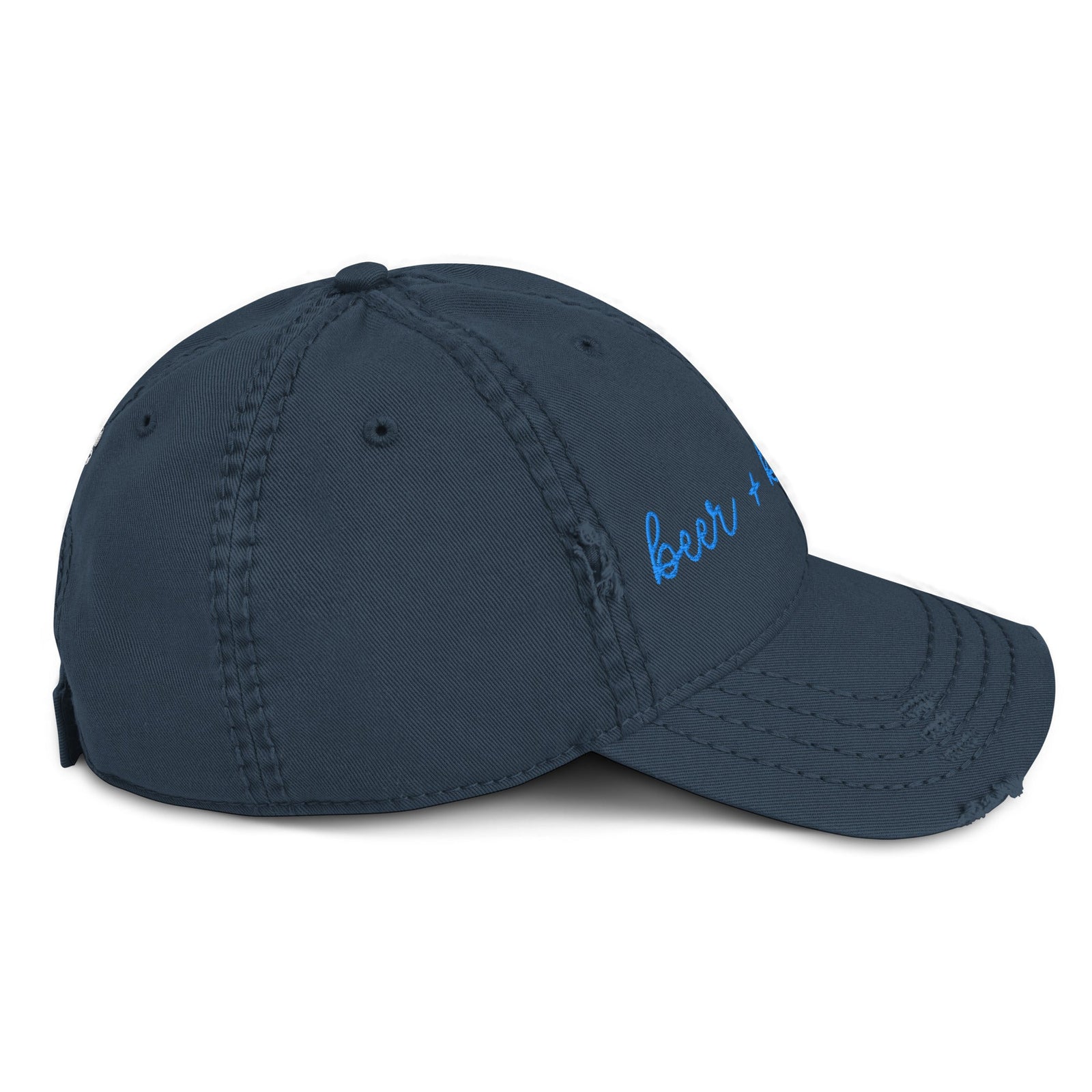 Choose Your Phrase Saint Bernard Embroidered Distressed Hat - Lucy + Norman
