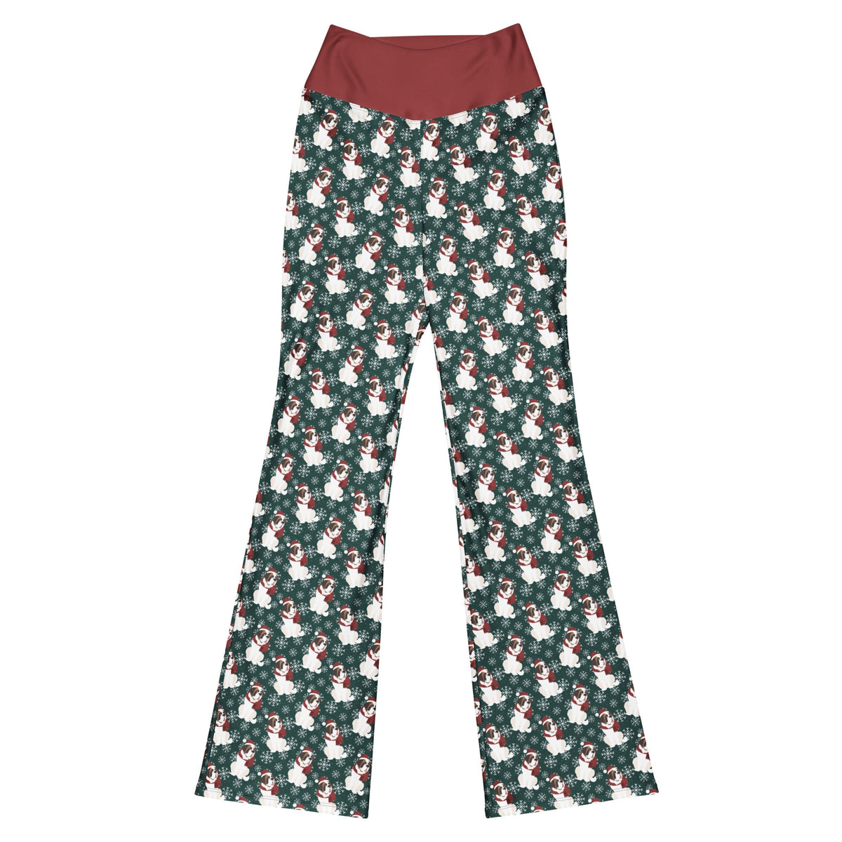 Christmas Saint Snowflake Flare Leggings - Lucy + Norman