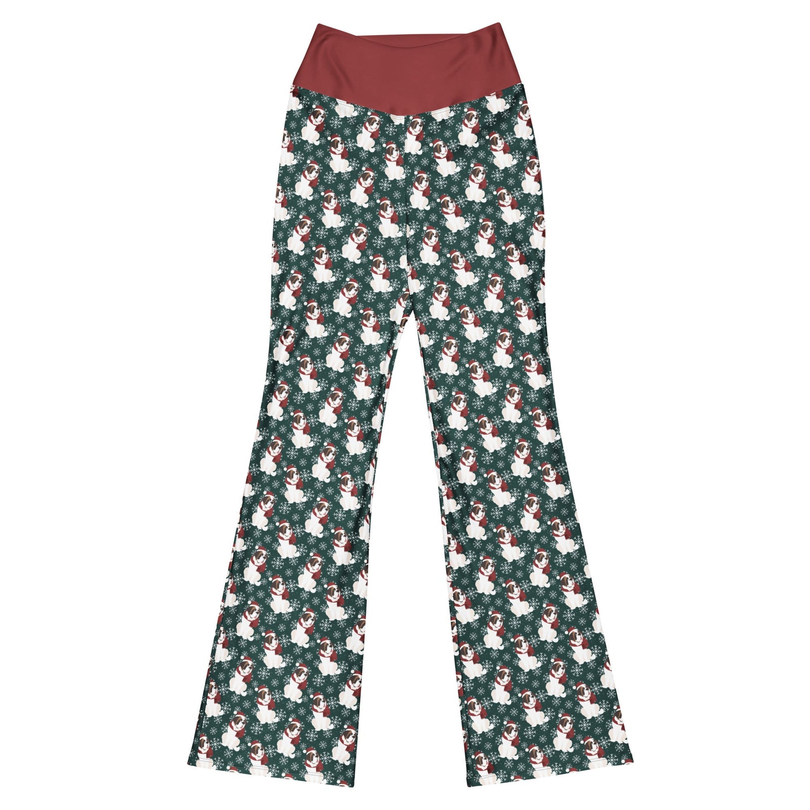 Christmas Saint Snowflake Flare Leggings - Lucy + Norman