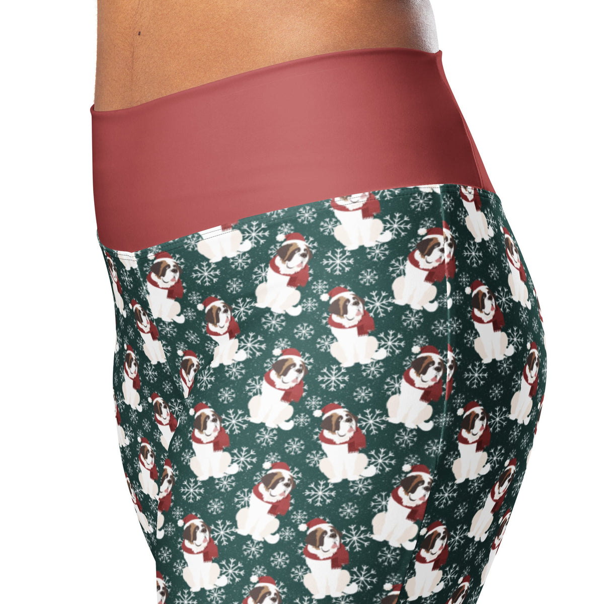 Christmas Saint Snowflake Flare Leggings - Lucy + Norman