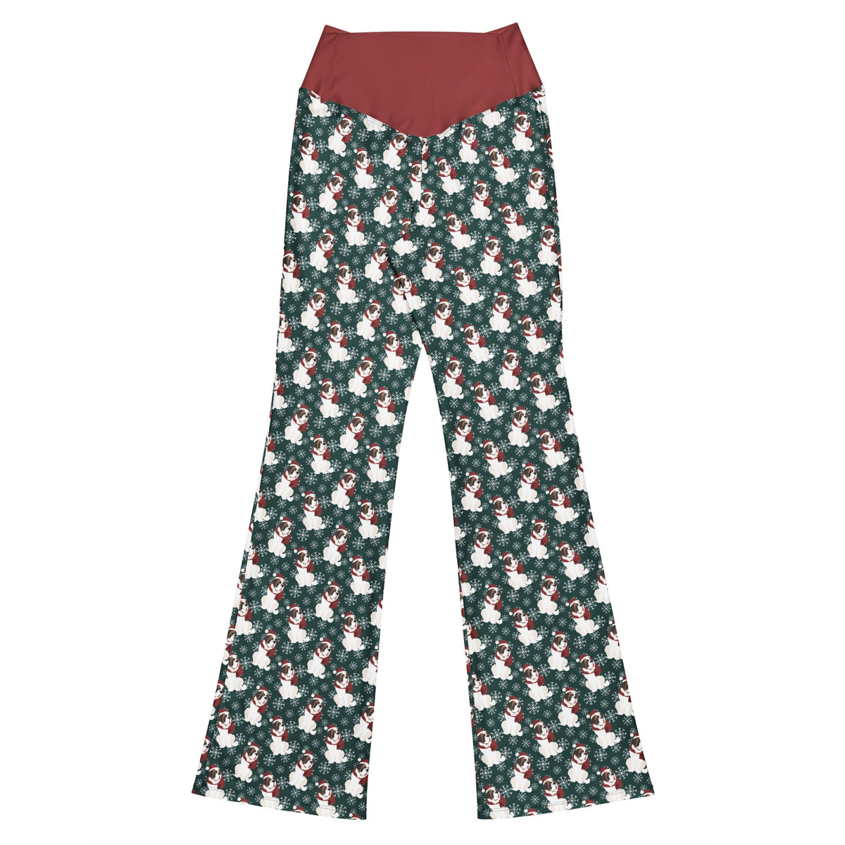 Christmas Saint Snowflake Flare Leggings - Lucy + Norman