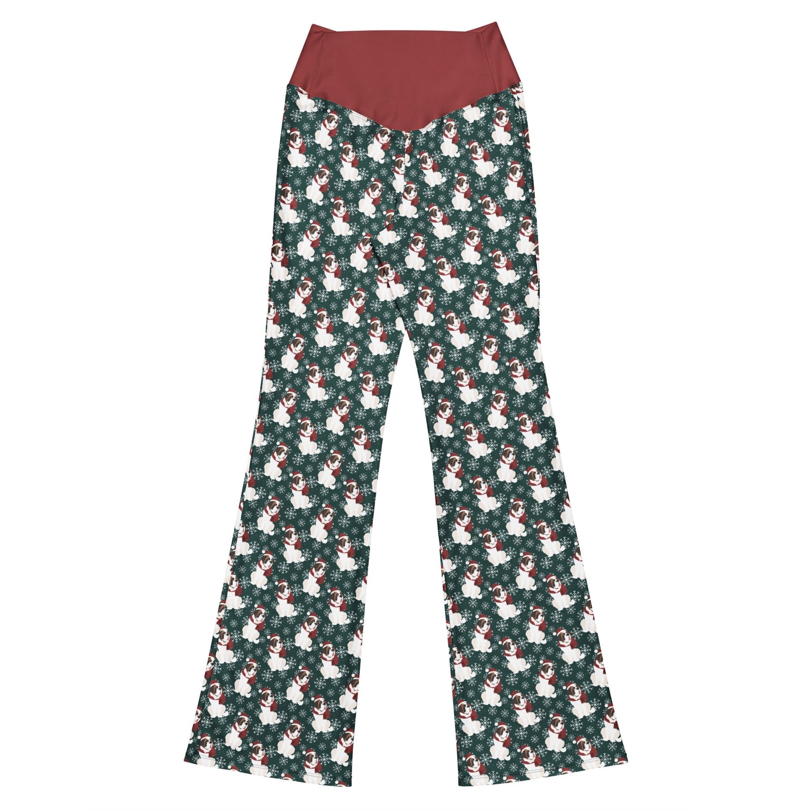 Christmas Saint Snowflake Flare Leggings - Lucy + Norman