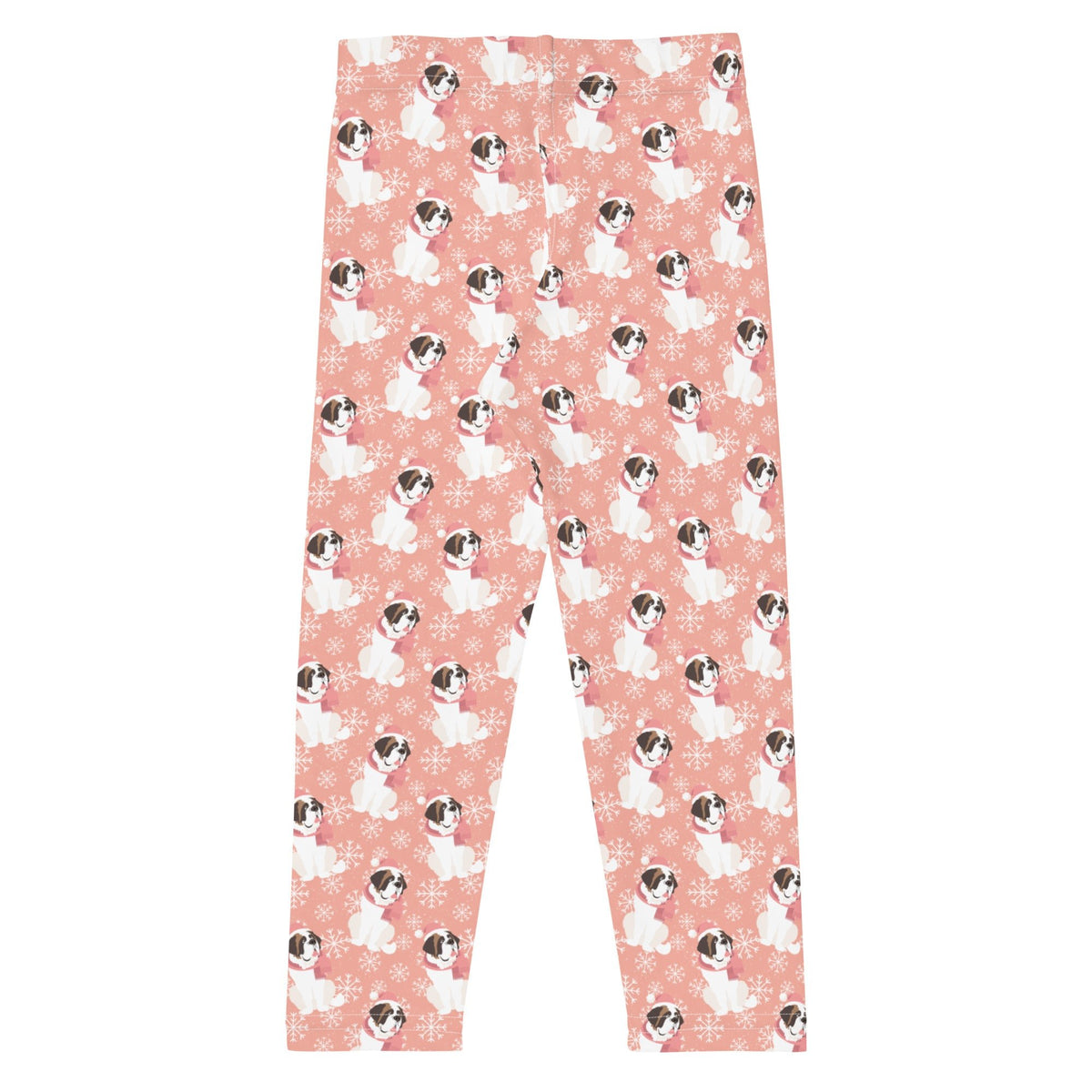 Christmas St Bernard Dog Kid's Leggings - Lucy + Norman