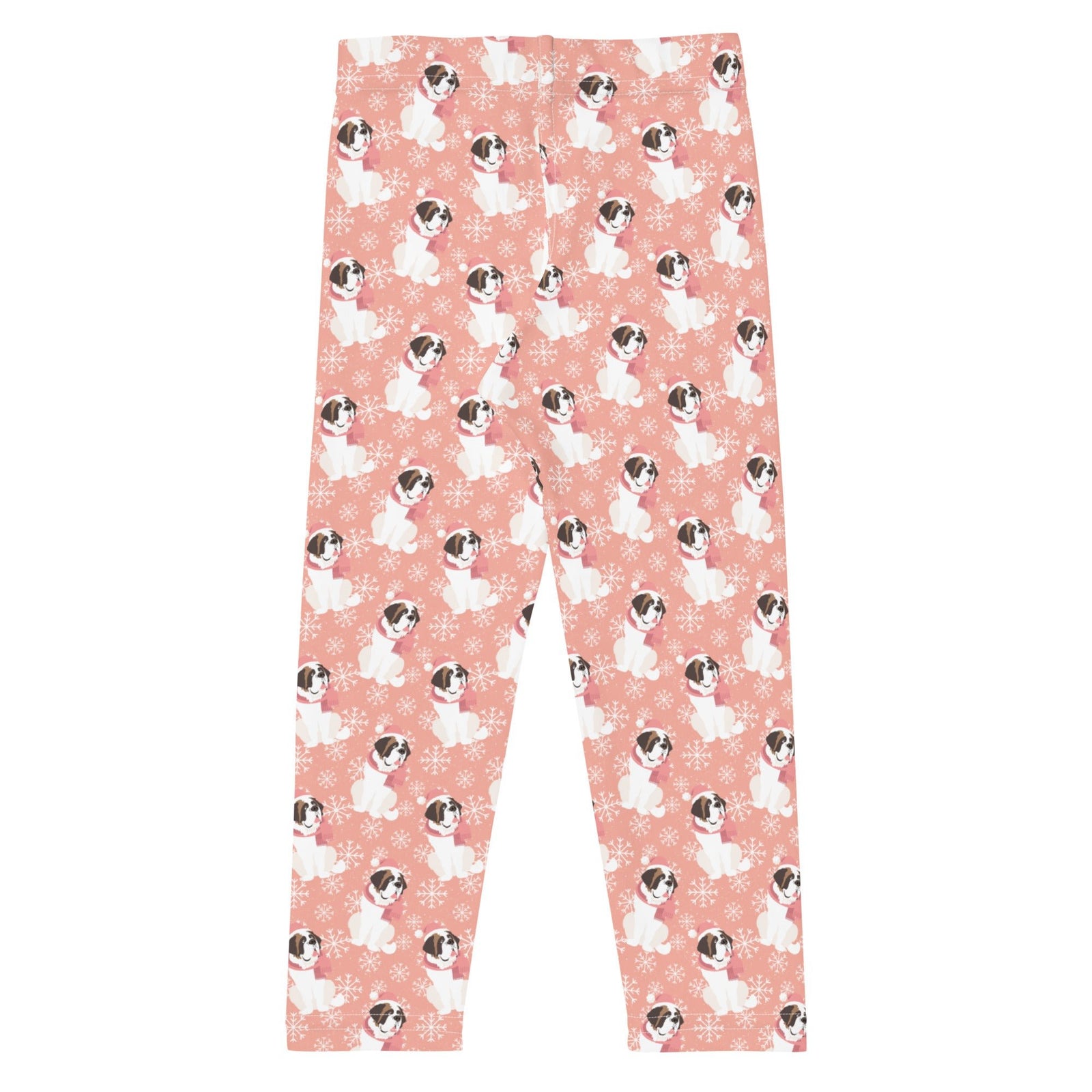 Christmas St Bernard Dog Kid's Leggings - Lucy + Norman