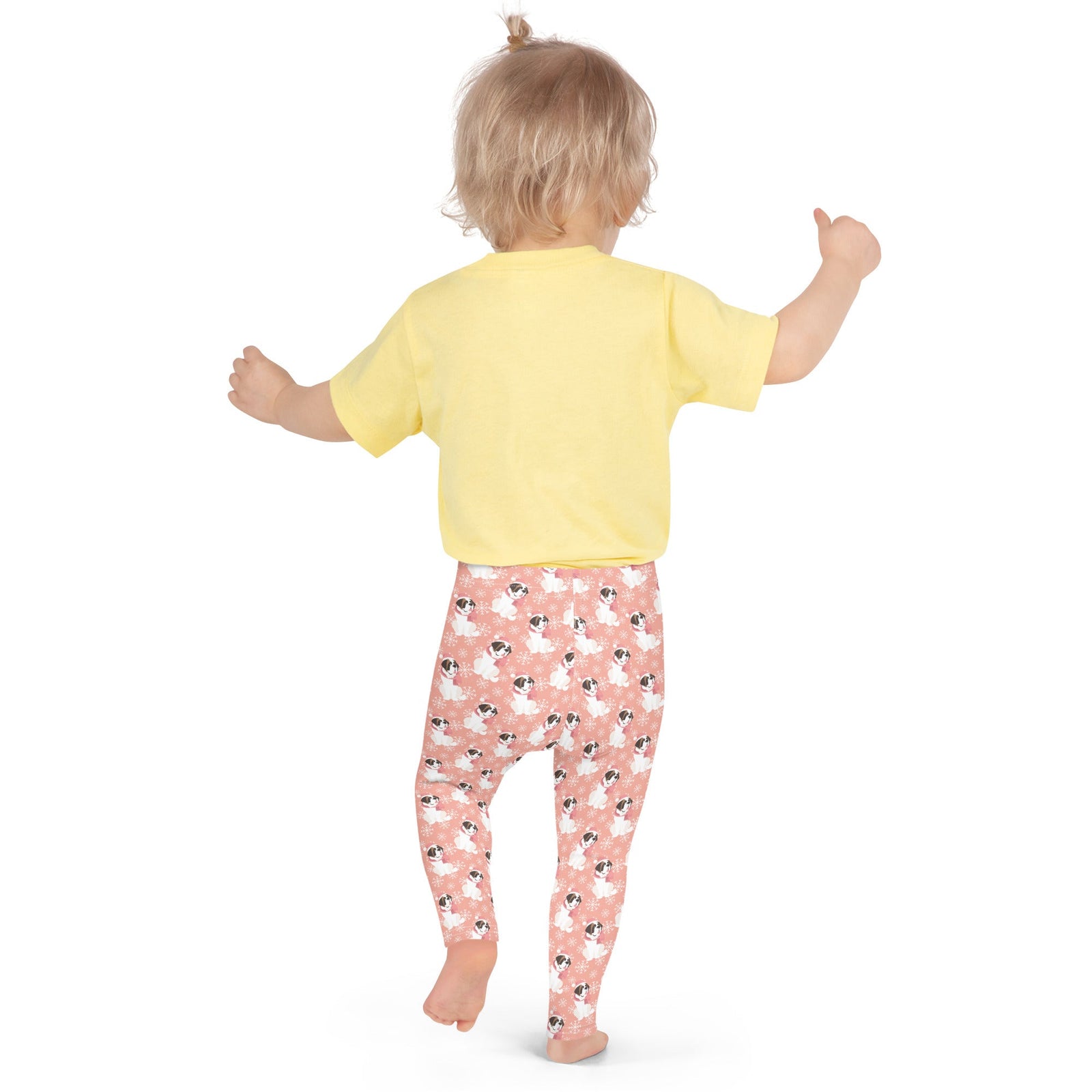 Christmas St Bernard Dog Kid's Leggings - Lucy + Norman