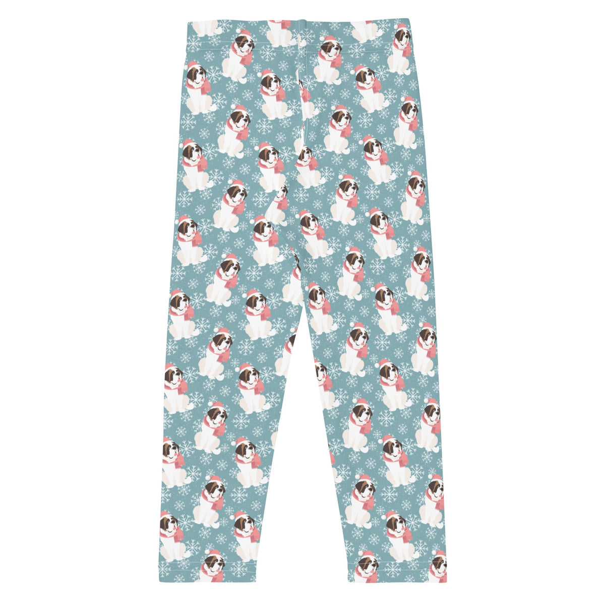 Christmas St Bernard Dog Kid's Leggings - Lucy + Norman