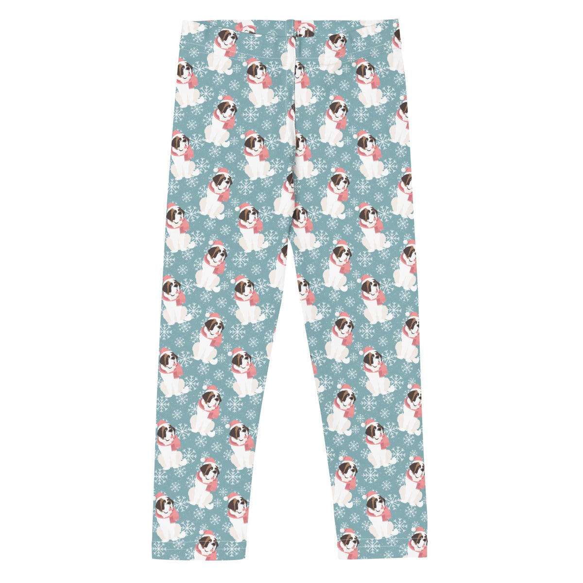 Christmas St Bernard Dog Kid's Leggings - Lucy + Norman