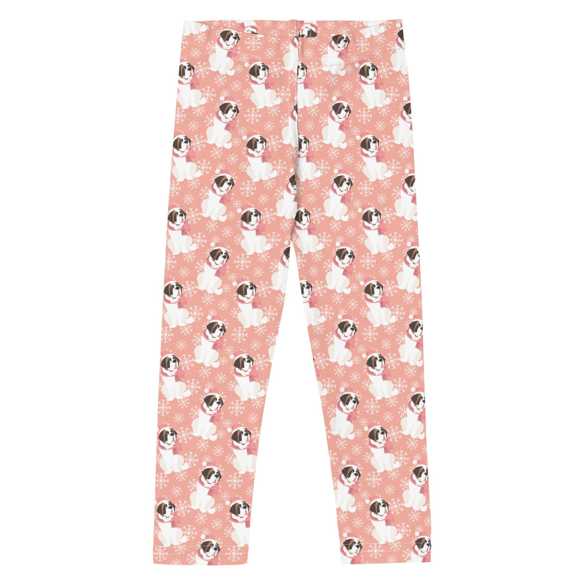 Christmas St Bernard Dog Kid's Leggings - Lucy + Norman