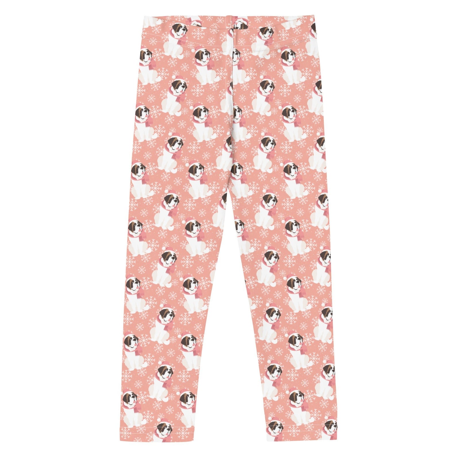 Christmas St Bernard Dog Kid's Leggings - Lucy + Norman