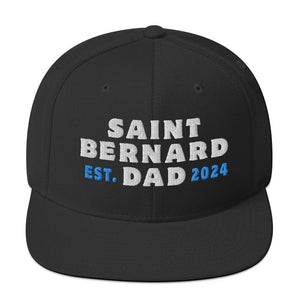 Saint Bernard Dad Est. Date Snapback Hat